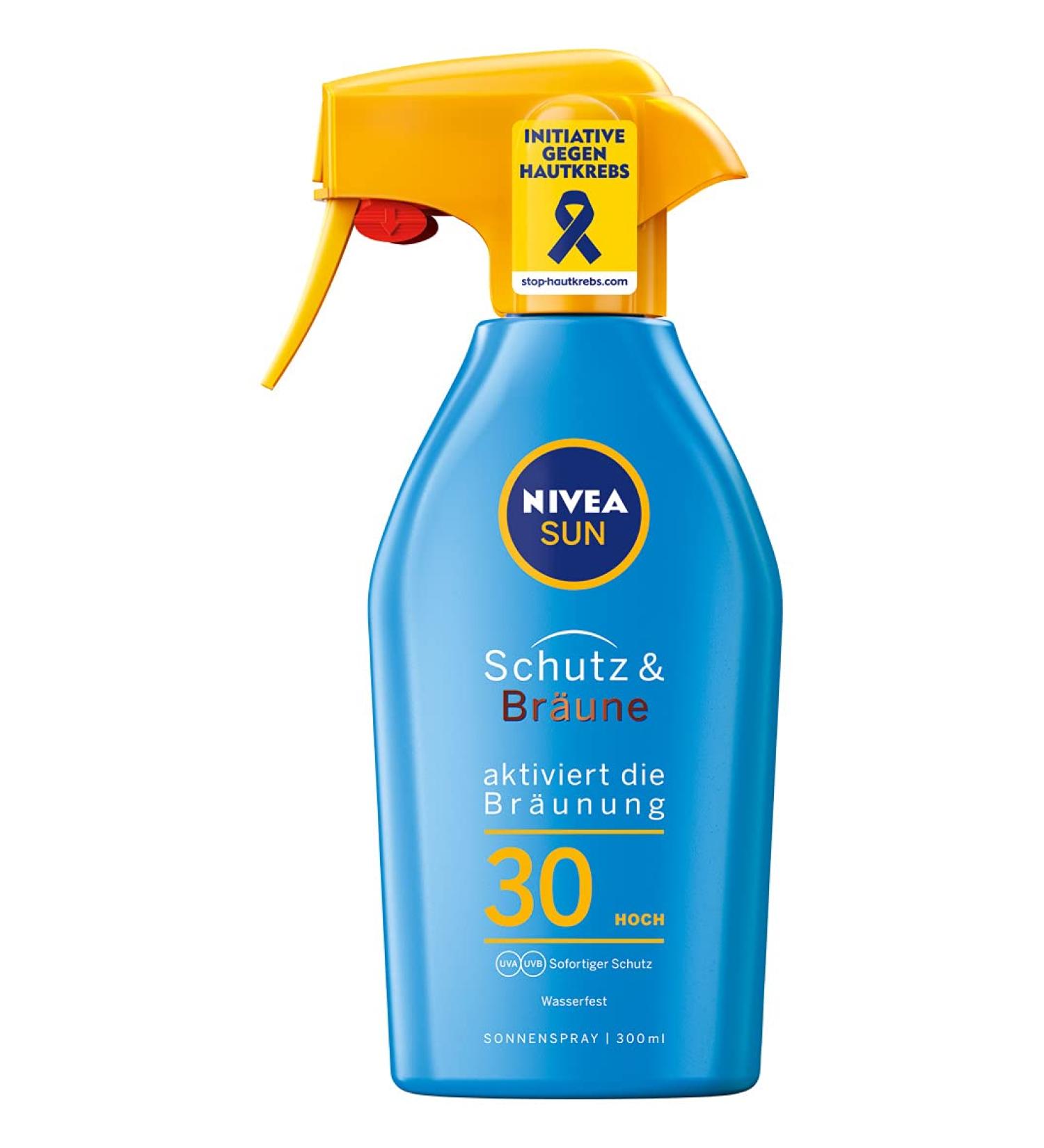 NIVEA SUN Sun Spray SPF 30 - 300 ml Trigger Spray for Optimal Protection & Tan | Buy Internationally - Buy Online on GoSupps.com