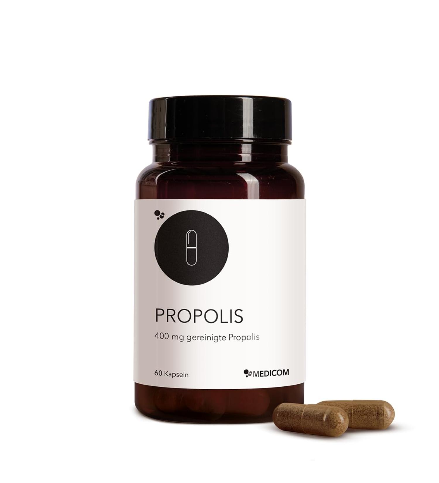  Medicom Medicom Propolis Purified Propolis Very high quality natural product Strong defense from the rich bee - 60 capsules - Buy Online on GoSupps.com