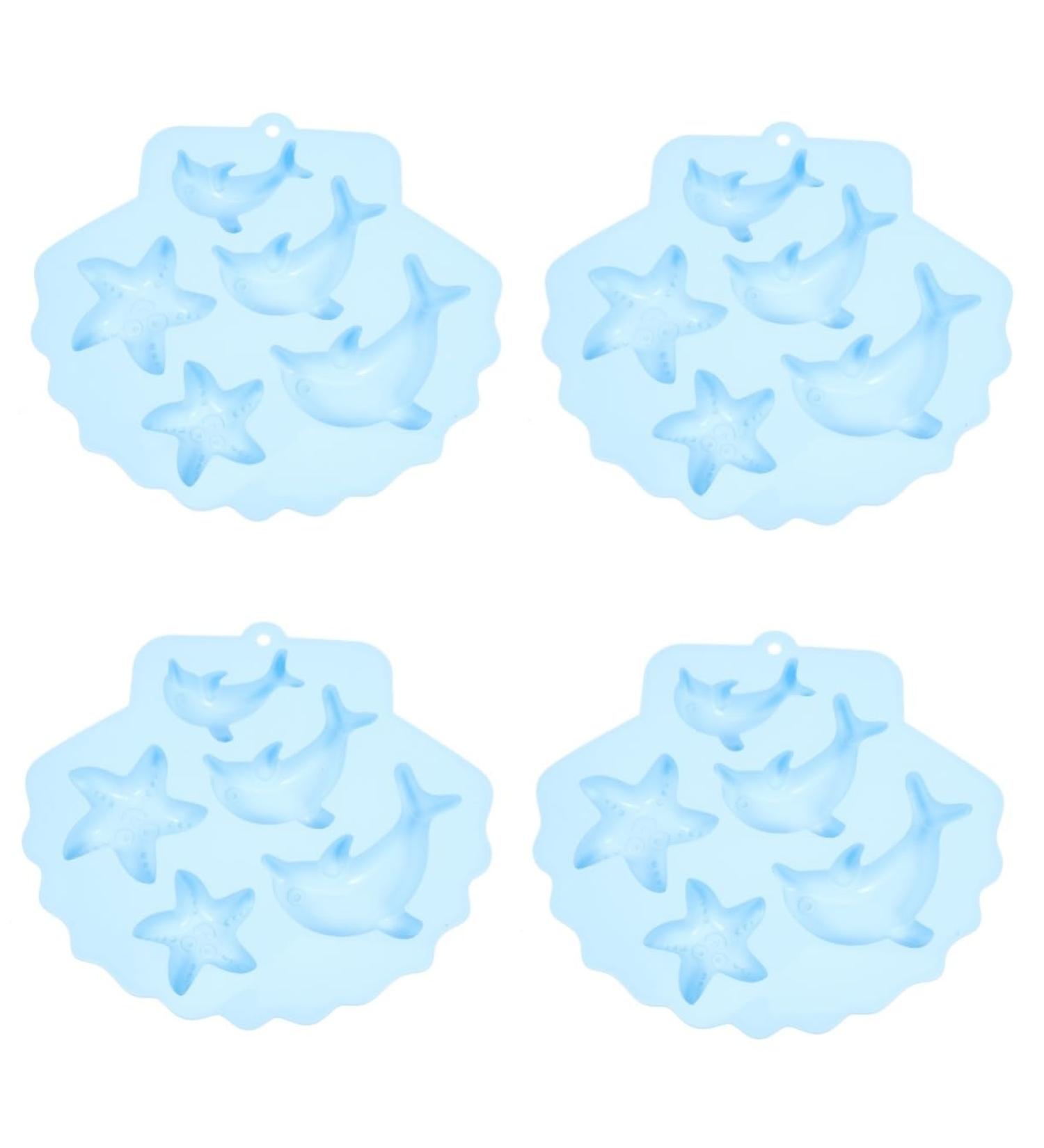 OUNONA 4pcs Cake Mold Homemade Cookies Candy Baking Mold Silicone Molds for Silicone Cake Modeling Chocolate Sea Animal Baking Alphabet Mold Silicone Candle Mold Whale Silica Gel Dolphin - Buy Online on GoSupps.com