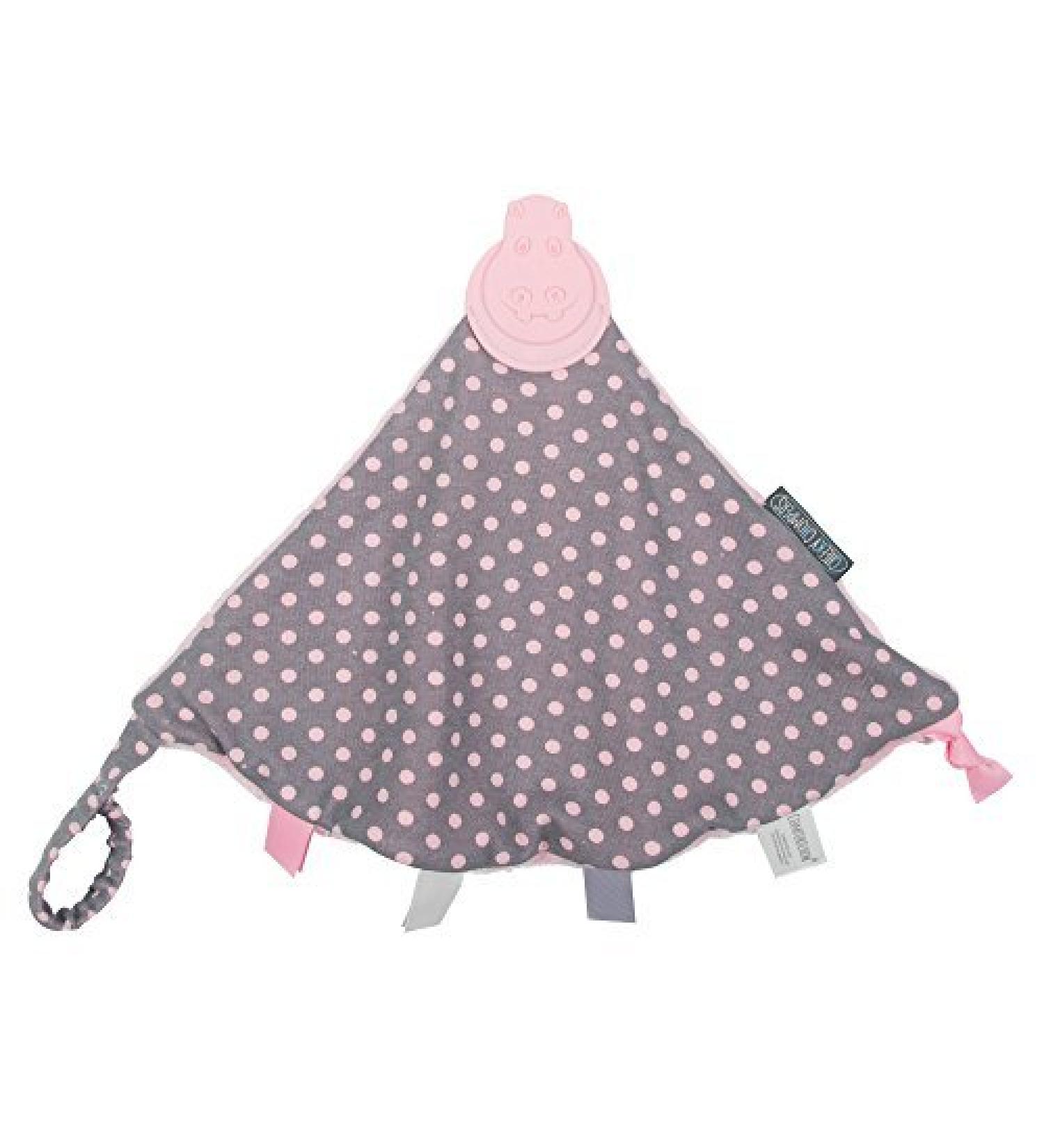 Cheeky Chompers Comfortchew - Polka Dot Pink | Soft & Stylish Teething Solutions | International Shipping Available - Buy Online on GoSupps.com