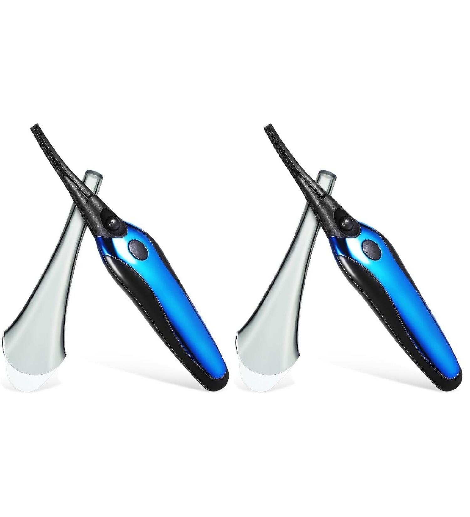 2pcs Rechargeable Heated Eyelash Curlers - USB Silicone Comb Waterproof & Long-Lasting Natural Curls | Perfect Gift for Mother's Day - Buy Online on GoSupps.com