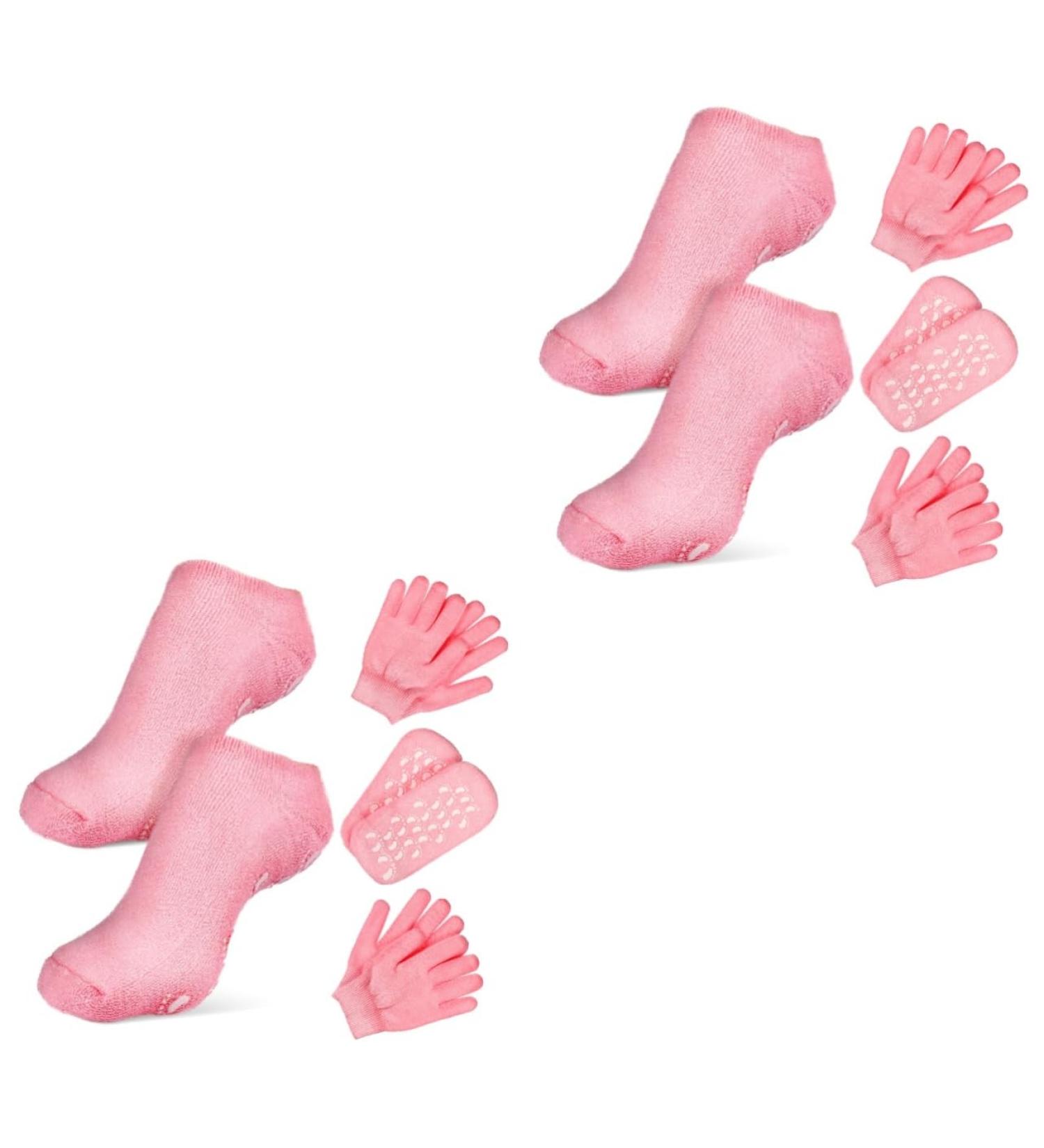 FRCOLOR 4 Sets Spa Moisturizing Socks Foot Moisturizing Socks Hand Moisture Gloves Skin Care Kit Moisturizing Gloves for Dry Hands Foot Nail Tools Skin Care Products Essential Oil Cotton - Buy Online on GoSupps.com