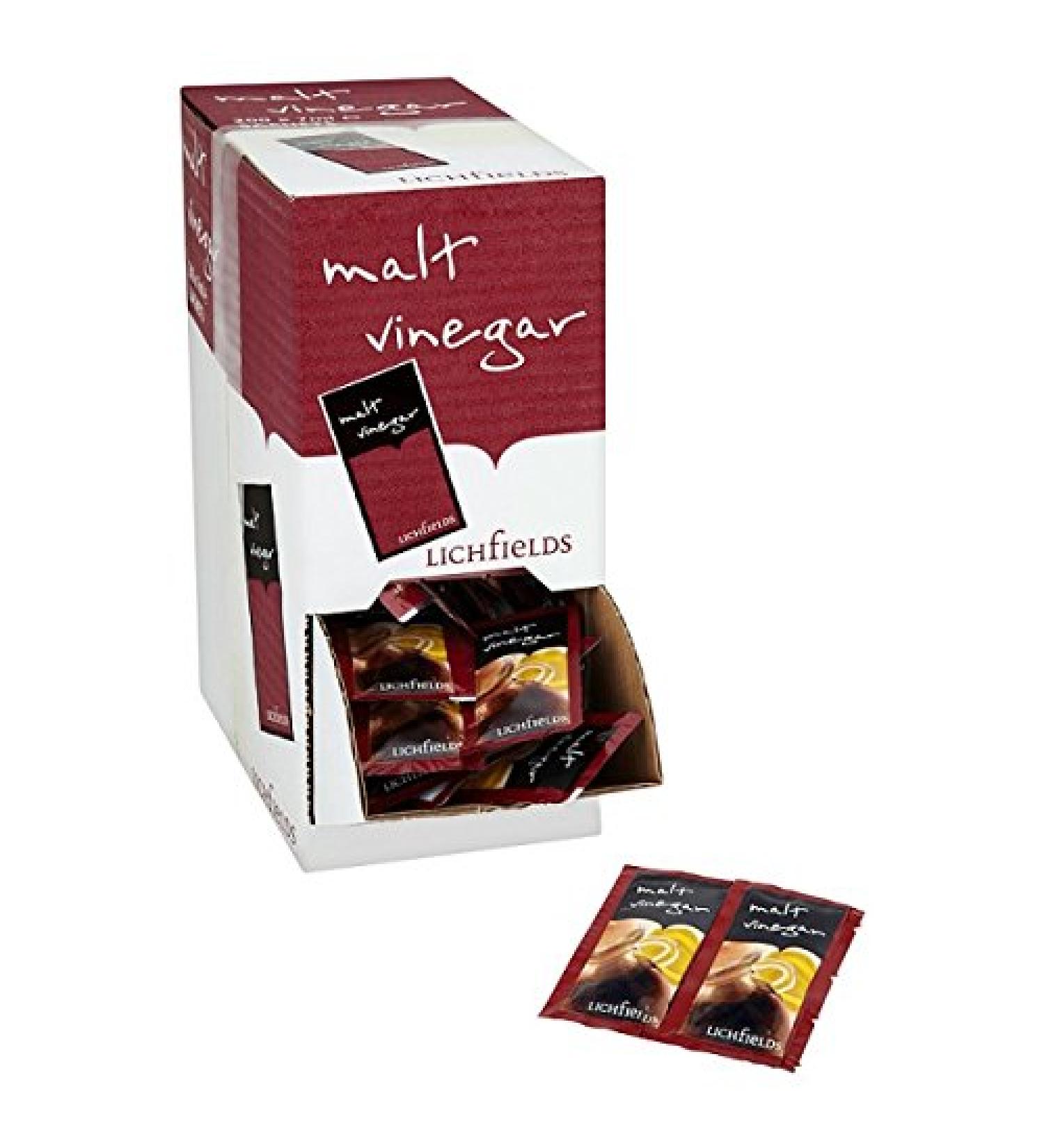 Lichfields Malt Vinegar 200 x 5 ml (Pack of 200)