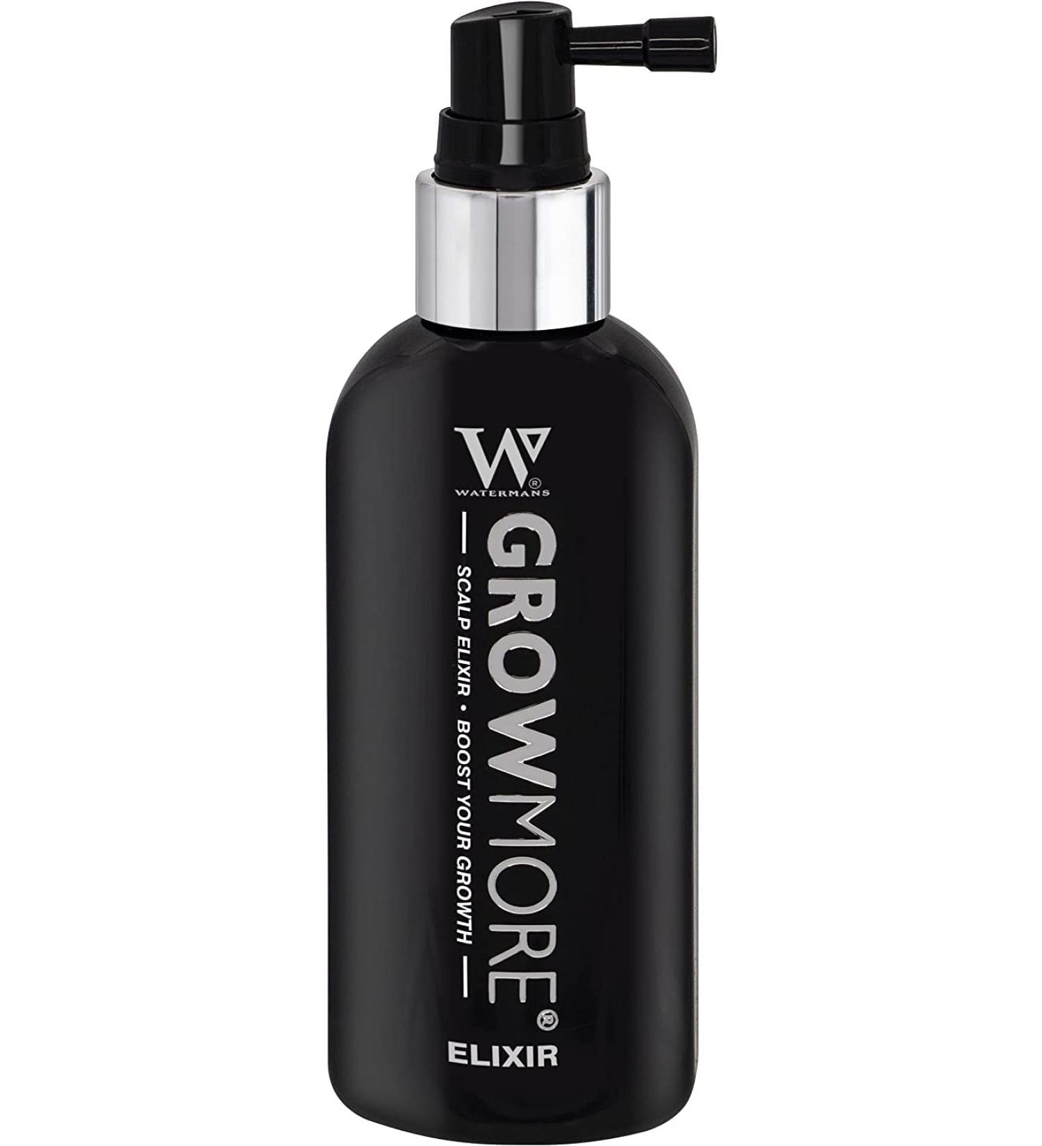 Watermans Grow More Elixir 100ml: Best Hair Growth & Thickening Serum - Made in UK - Buy Online on GoSupps.com