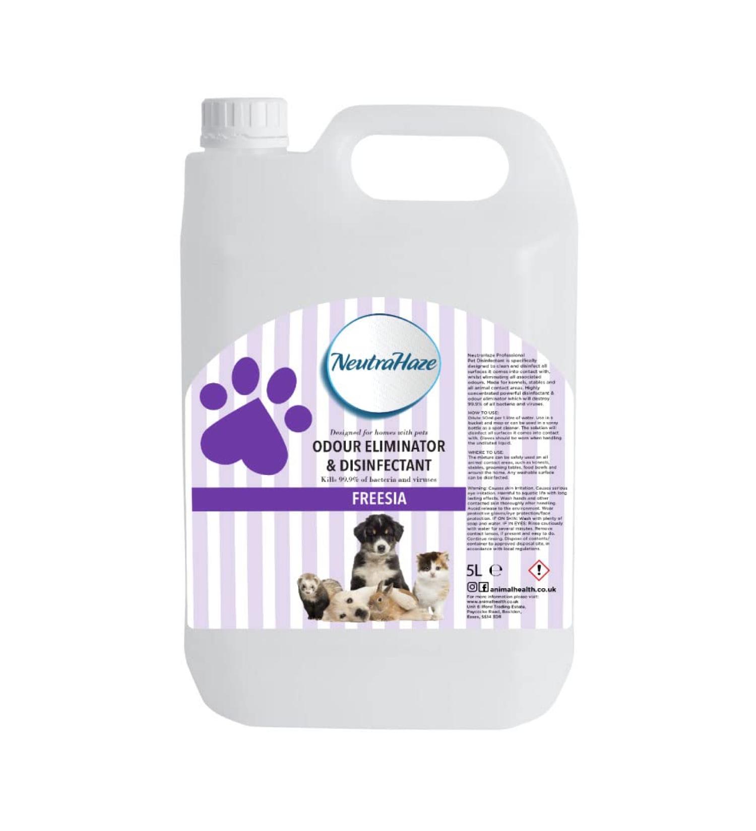 Freesia - NeutraHaze Odour Eliminator & Disinfectant - The Science Of Odour Control (5 Litre) 1.00 ml (Pack of 1)
