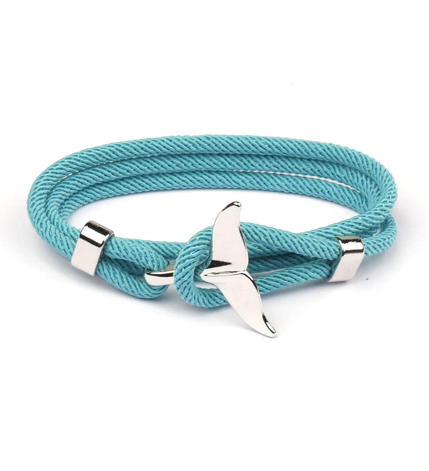 Shop OralGos Multilayer Milan Viking Bracelet & Whale Tail Bracelet for Men | Beach Jewelry in Blue - International Shipping Available - Buy Online on GoSupps.com