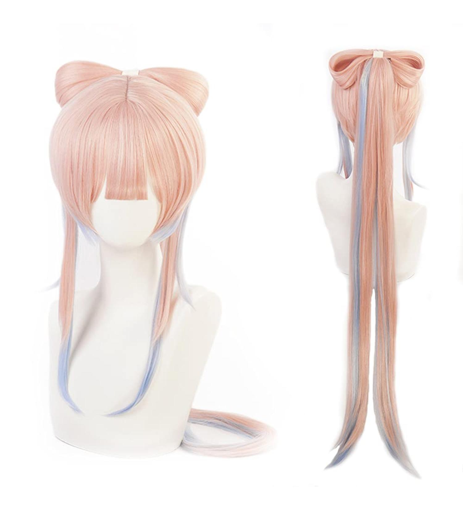 Genshin Impact Sangonomiya Kokomi Cosplay Wig + Free Wig Cap for Halloween, Carnival & Events - Buy Online on GoSupps.com