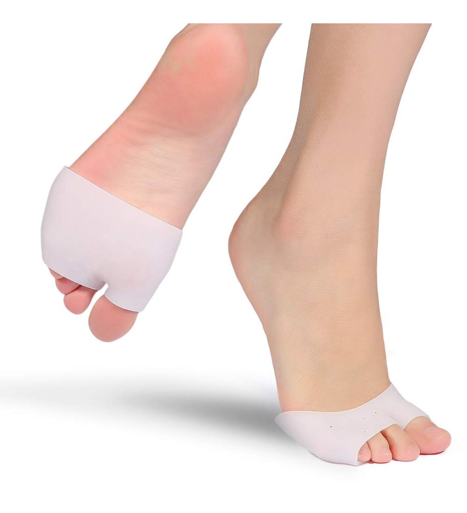 Belissy Pressure Point Foot Pads - Gel Toe Cushions & Bunion Corrector Insoles for Midfoot Support | 2 Pairs of Comfort Foam for Yoga & Daily Wear - Buy Online on GoSupps.com