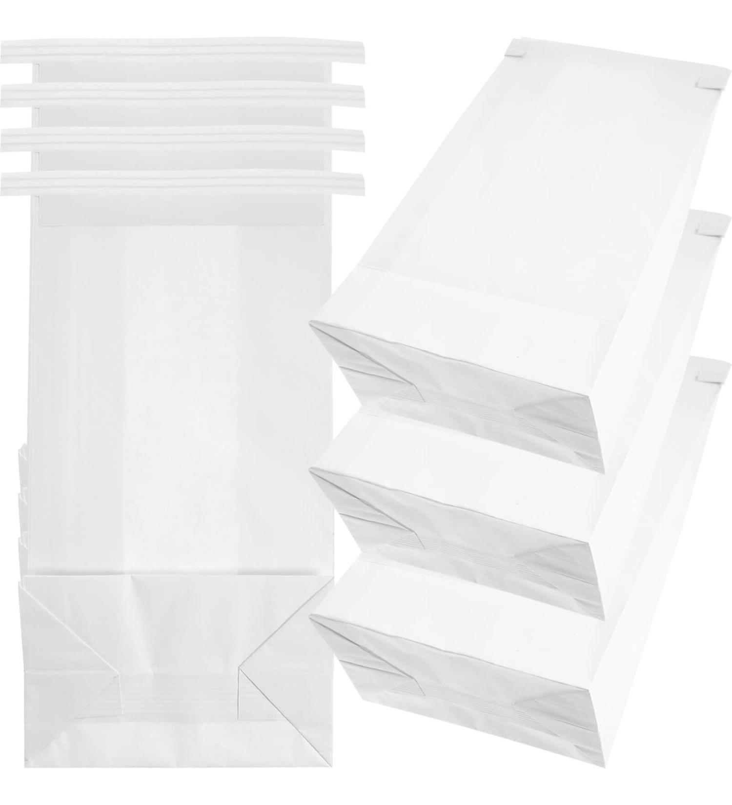 Healvian Emesis Bags Disposable Disposable Barf Bags Cowhide Film Paper Vomit Bag for Car Travel Motion Sickness Self- Adhesive Throw Up Bags Vomit Bags (White) Vomit Bags Disposable 25pcs