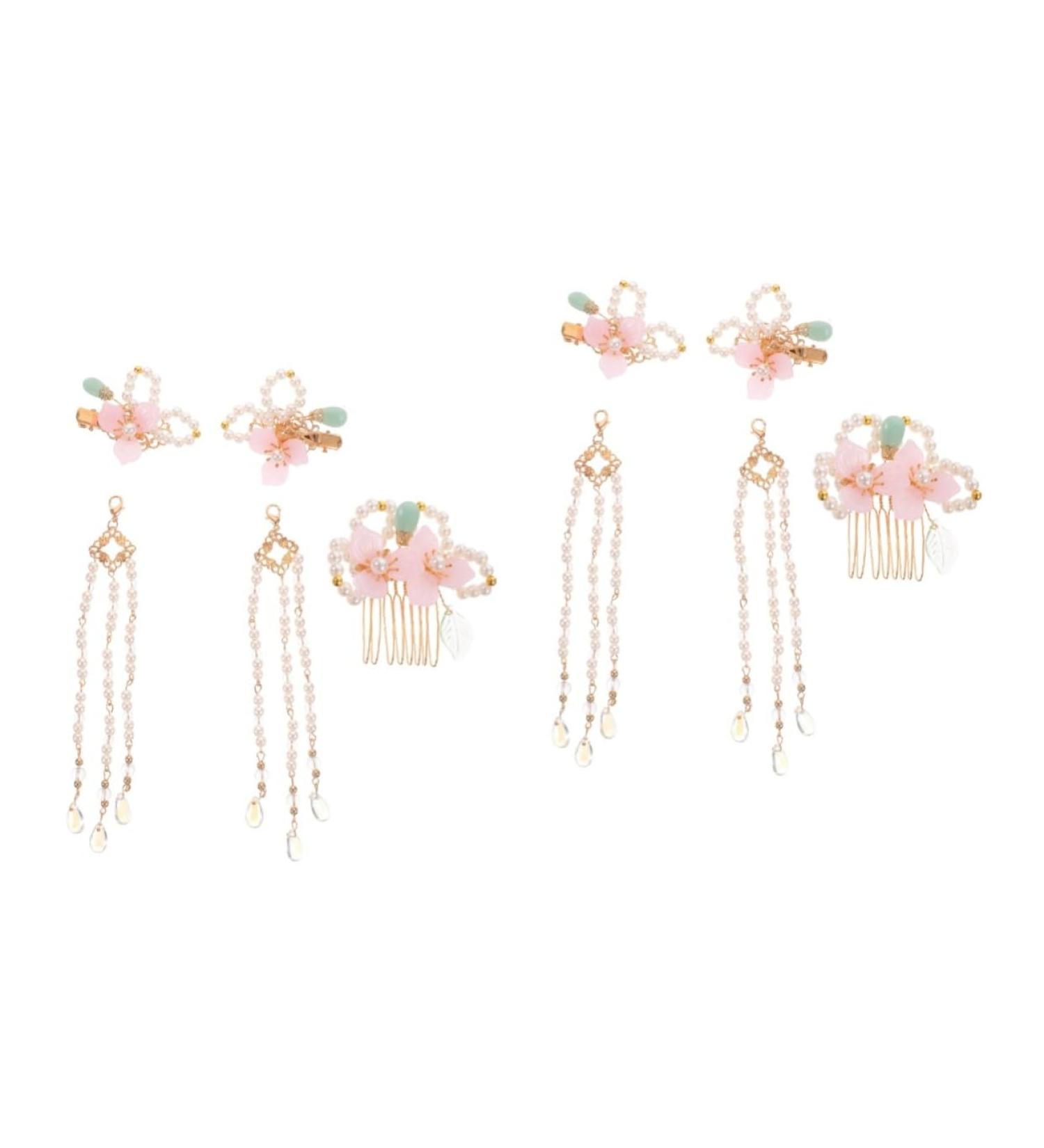 MAGICLULU 2 Sets Comb Hanfu Hair Accessories Hair Styling Accessories Flower Tassel Hairpins Chinese Hair Accessories Temperament Hair Clip Hair Clips for Thick Hair Classical Metal - Buy Online on GoSupps.com