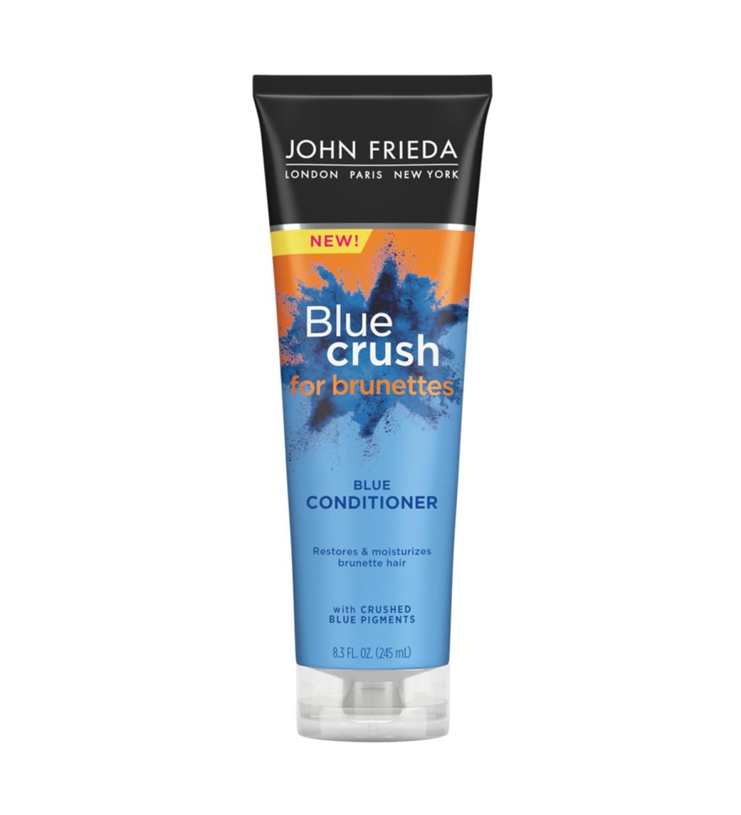 John Frieda Blue Crush Conditioner for Brunettes 8.3oz Moisturizing Formula for Color Treated & Natural Hair - Buy Online on GoSupps.com