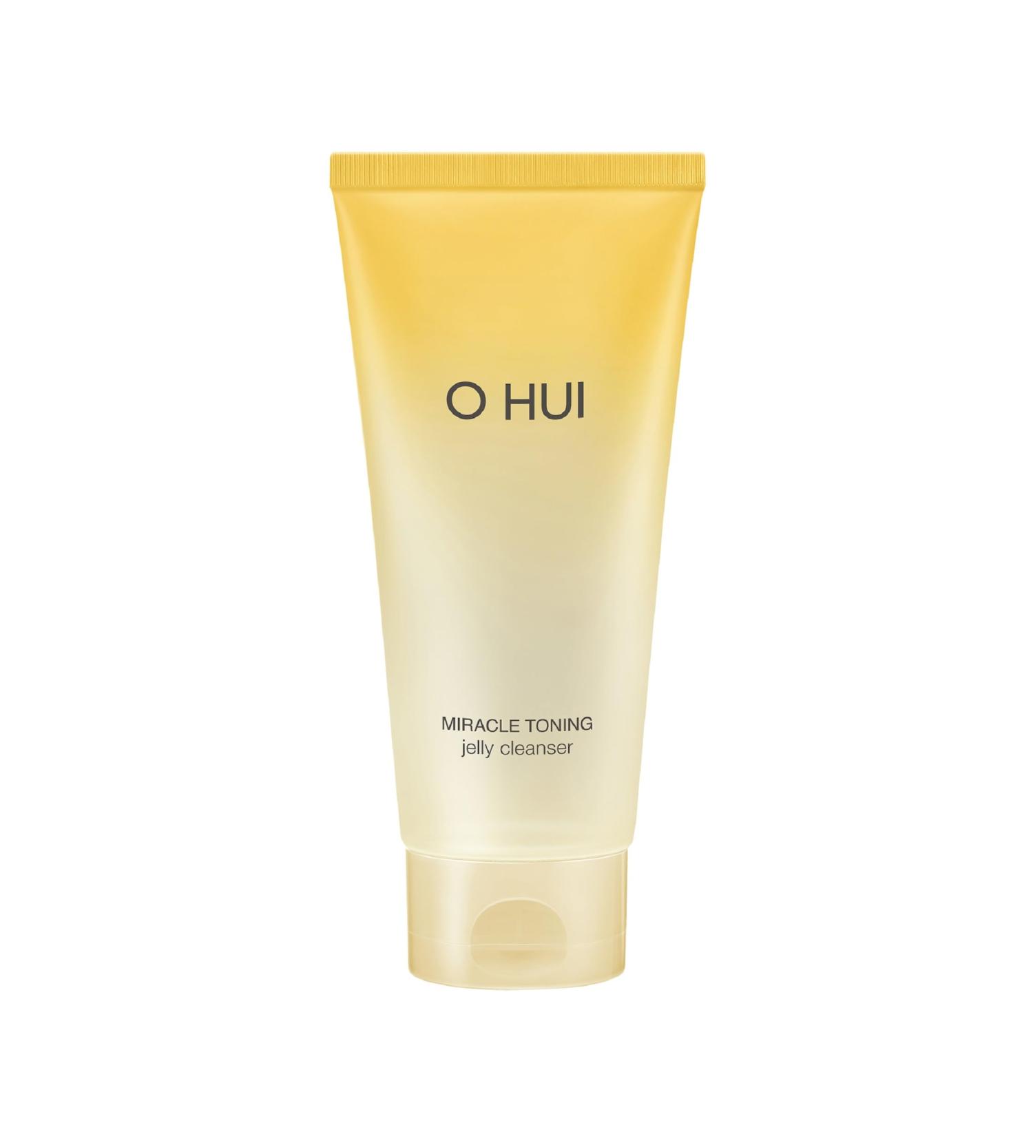 O HUI Miracle Toning Jelly Cleanser | Gentle Face Wash with Hyaluronic Acid & Vitamin C | Korean Skincare for Glowing Skin & Dullness Relief - Buy Online on GoSupps.com
