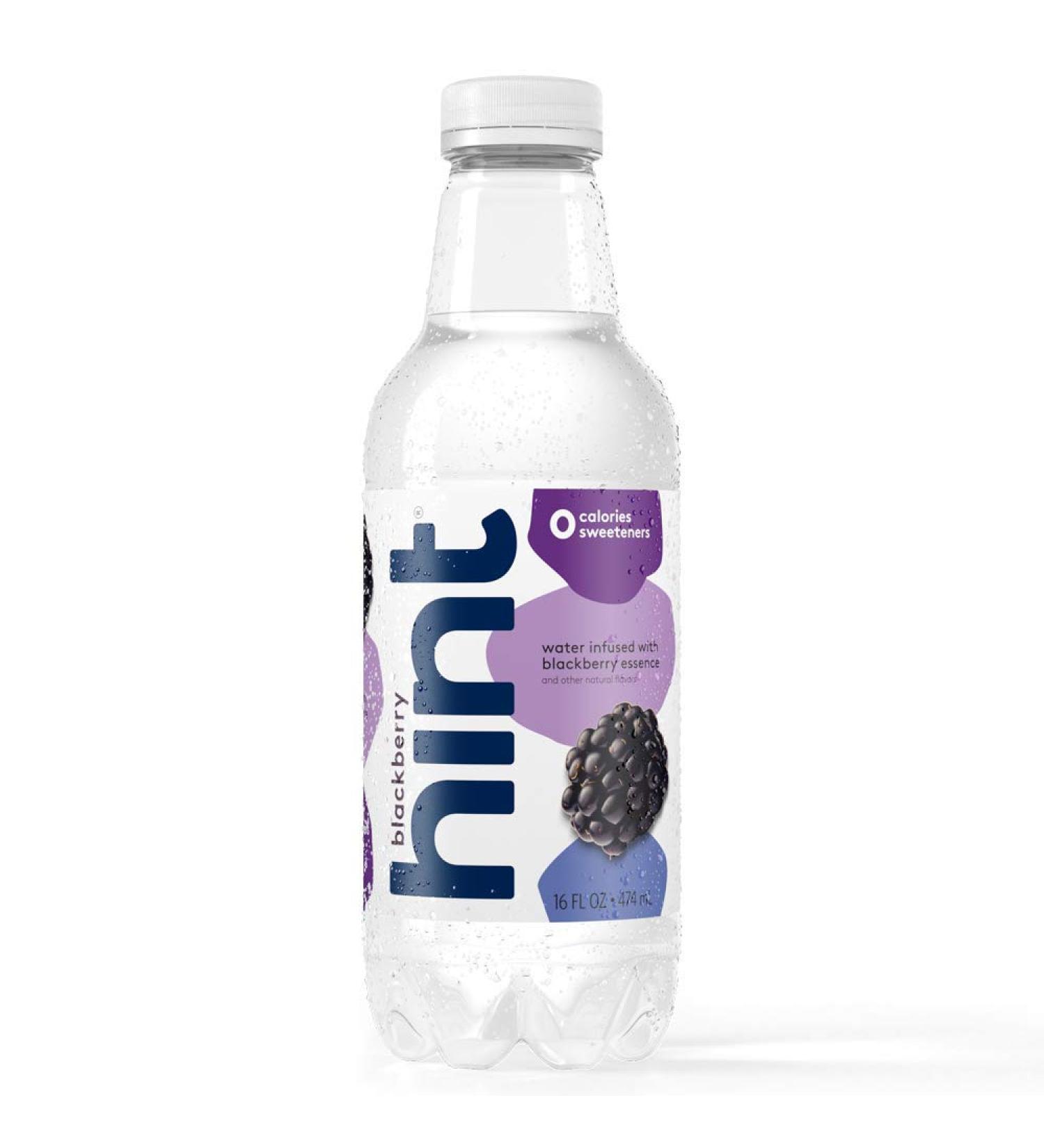 Hint Water Blackberry - Zero Sugar, Zero Calories Pure Infused Water (12 Pack) - Buy Online on GoSupps.com