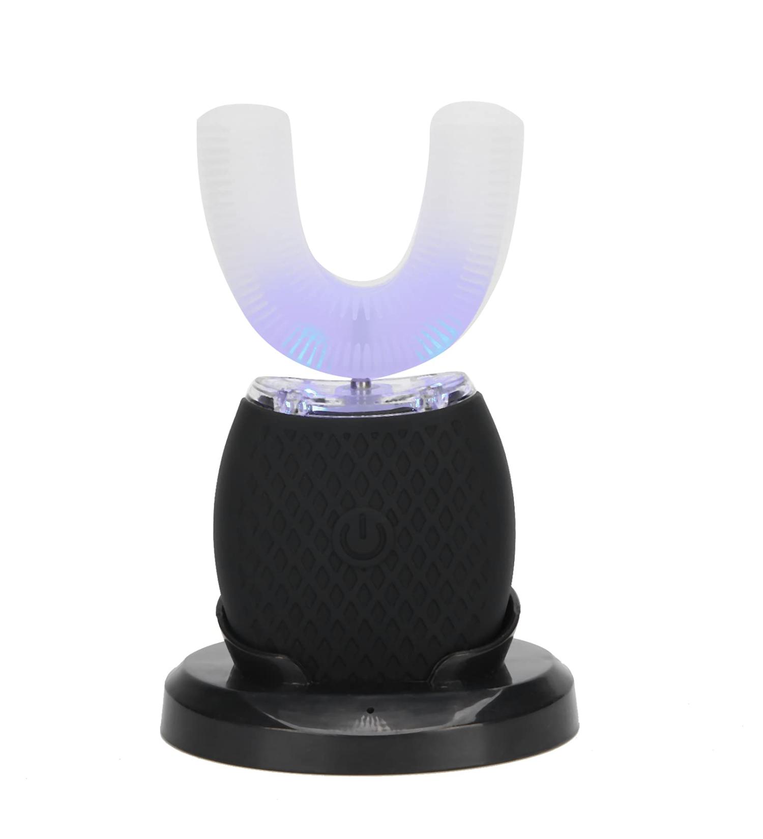 Electric Toothbrush Adults Portable Ultrasonic U-Shaped Toothbrushes for Teeth Whitening 360 Whole Mouth Cleansing Hands free Gums Care Sonic Toothbrushes Rechargeable IPX7 Waterproof - Buy Online on GoSupps.com