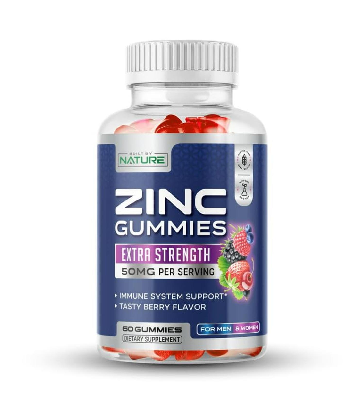 High Potency Zinc Citrate Gummies for Immune Support - 60 Gummies - Buy Online on GoSupps.com