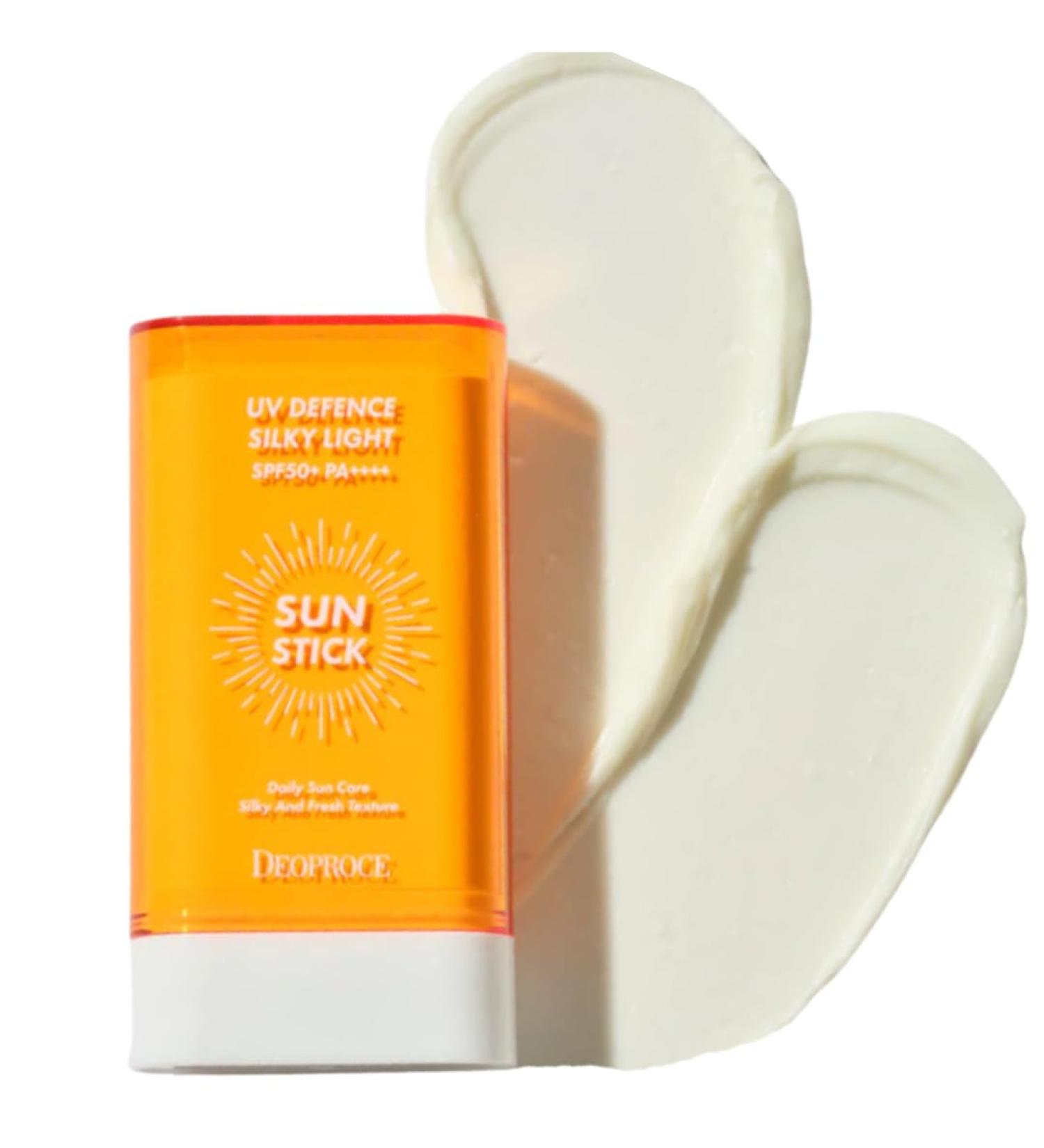 Deoproce UV Defence Silky Light Sun Stick SPF50+ PA++++ | Broad Spectrum Sunscreen Lightweight & Non-Greasy UV Protection 19g - Buy Online on GoSupps.com