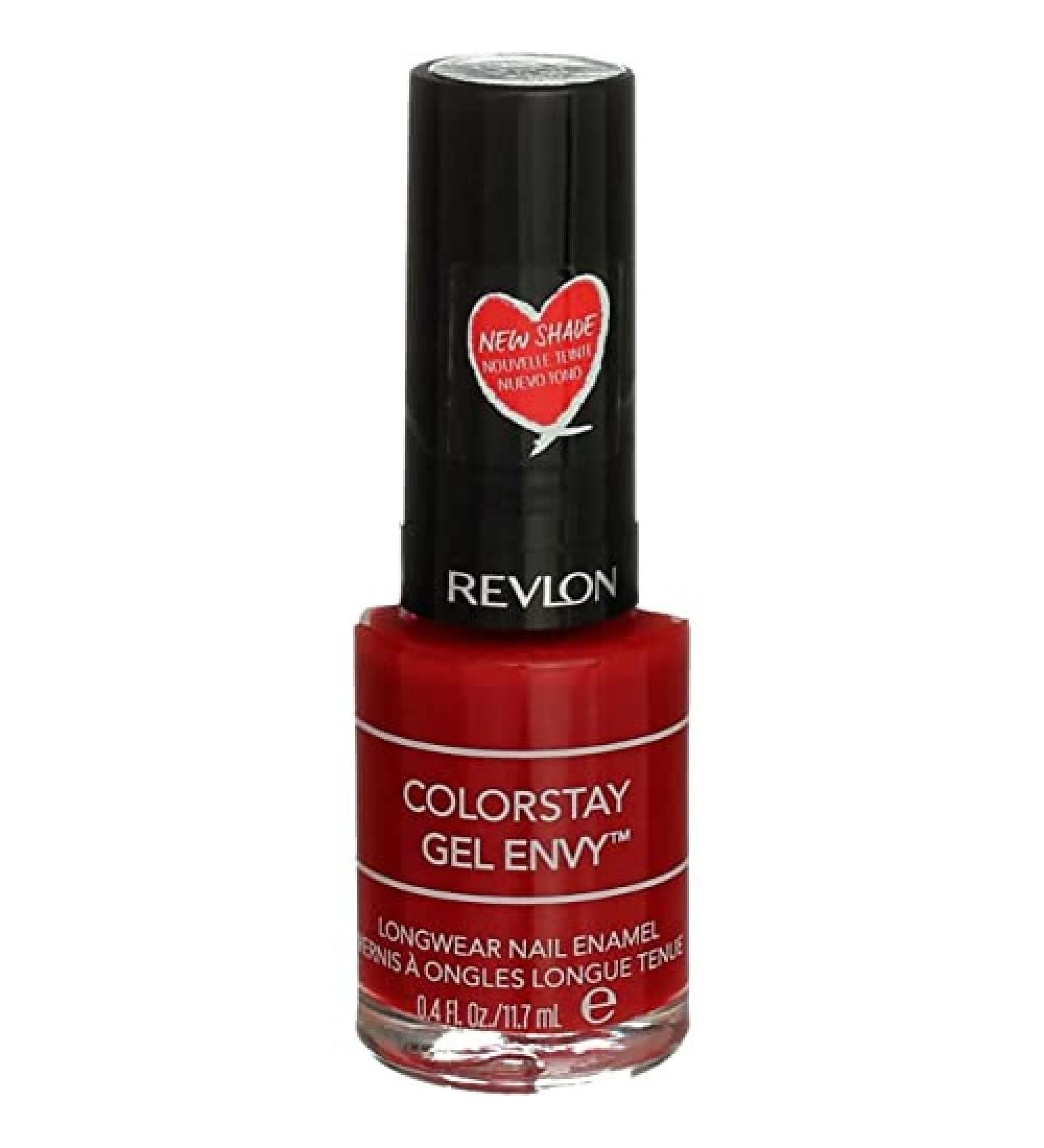 Revlon ColorStay Gel Envy Nail Polish in Red/Coral 550 All On Red - 0.4oz (Pack of 1) - Buy Online on GoSupps.com