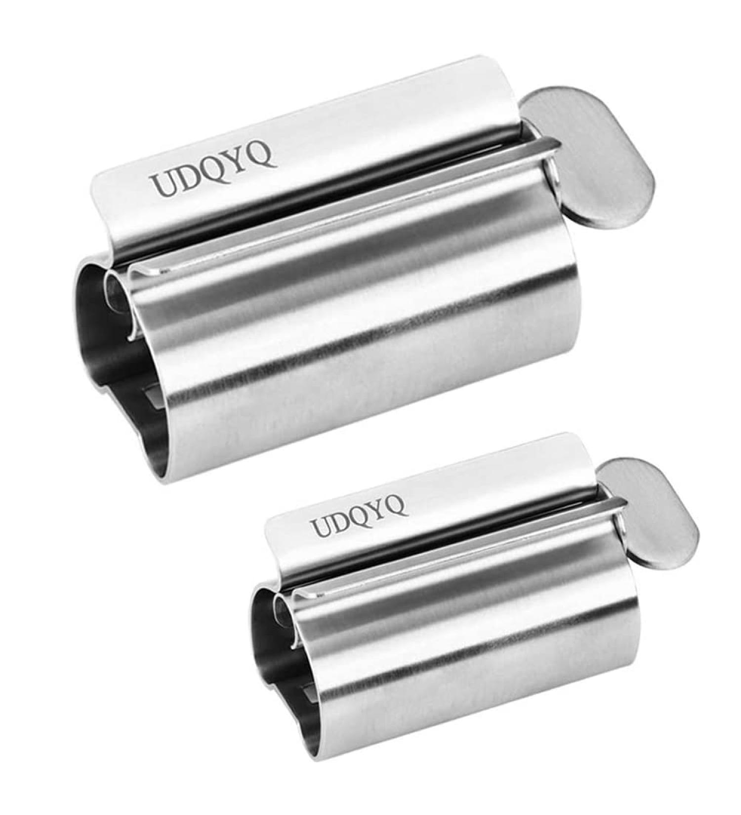 UDQYQ Tubenquetscher 2-Pack - Stainless Steel Toothpaste Squeezer & Holder for Maximum Tube Extraction - Buy Online on GoSupps.com