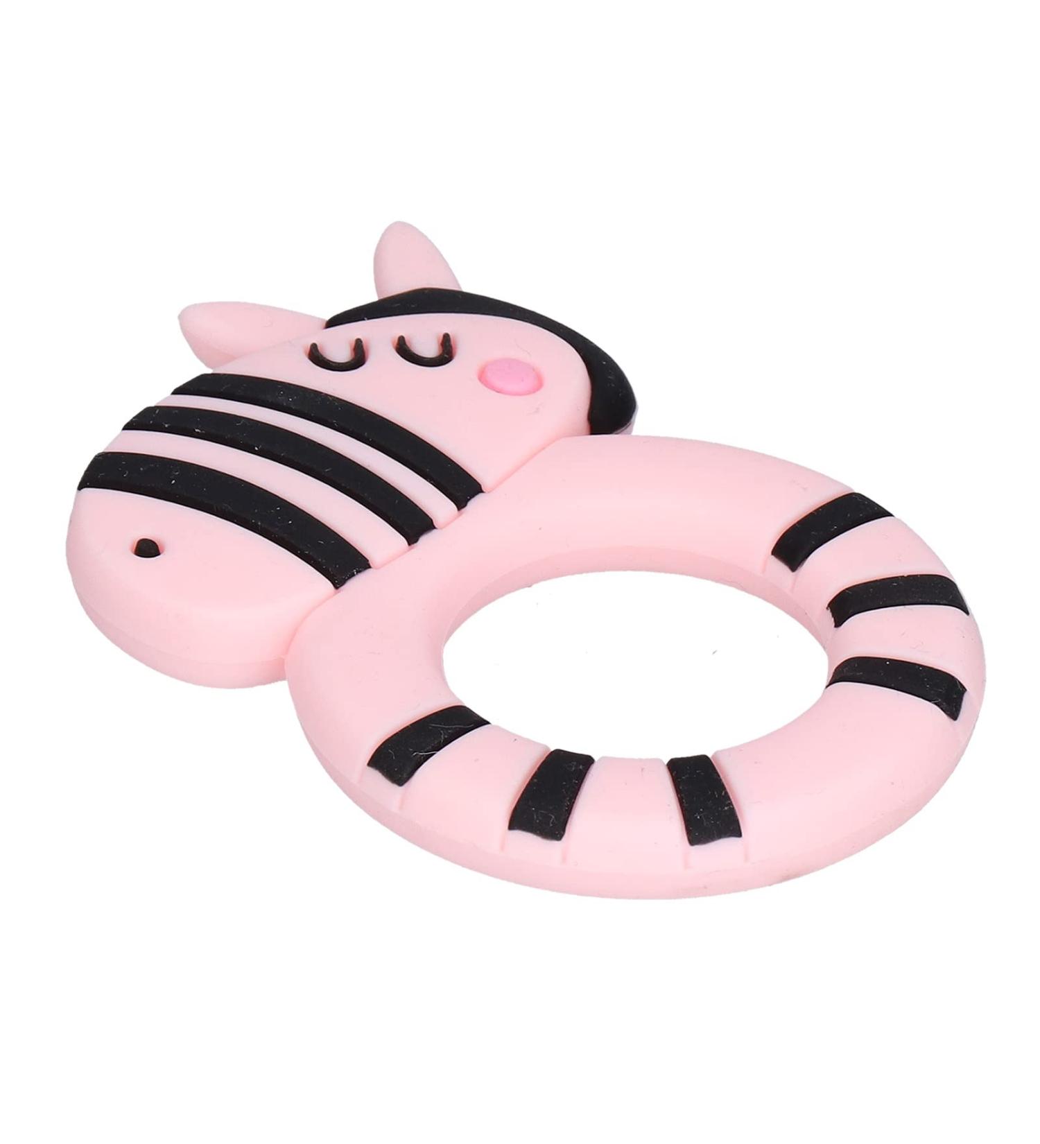 Silicone Baby Teether - Portable Teething Toy | Safe & Soft for Babies - International Shipping Available - Buy Online on GoSupps.com