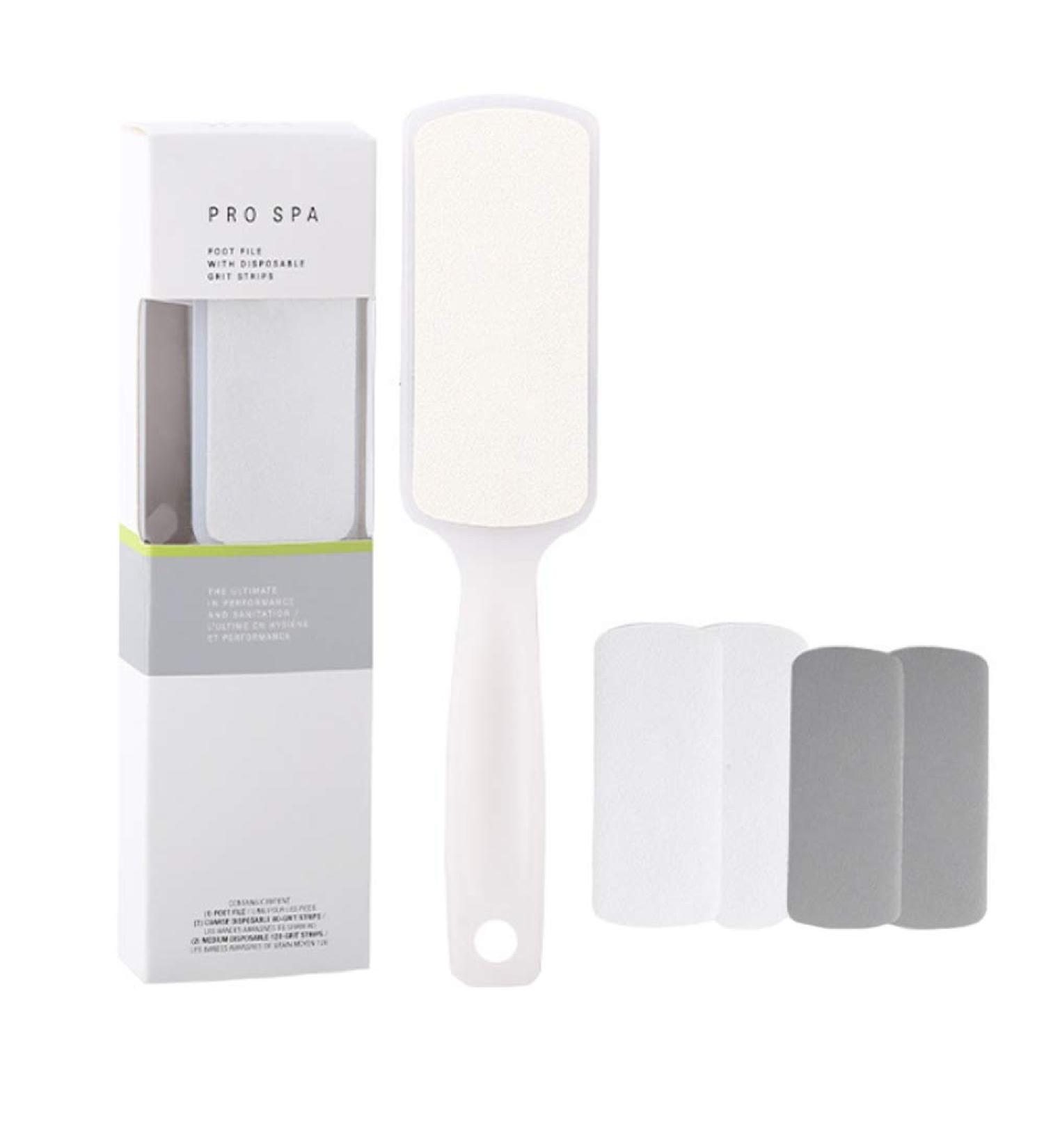 Double-sided footfishs with one-way grain strips Qtopun Pedicure Rasp Foot Horn skin remover dead skin peeling corneal remover for a dead skin aging cortex oval