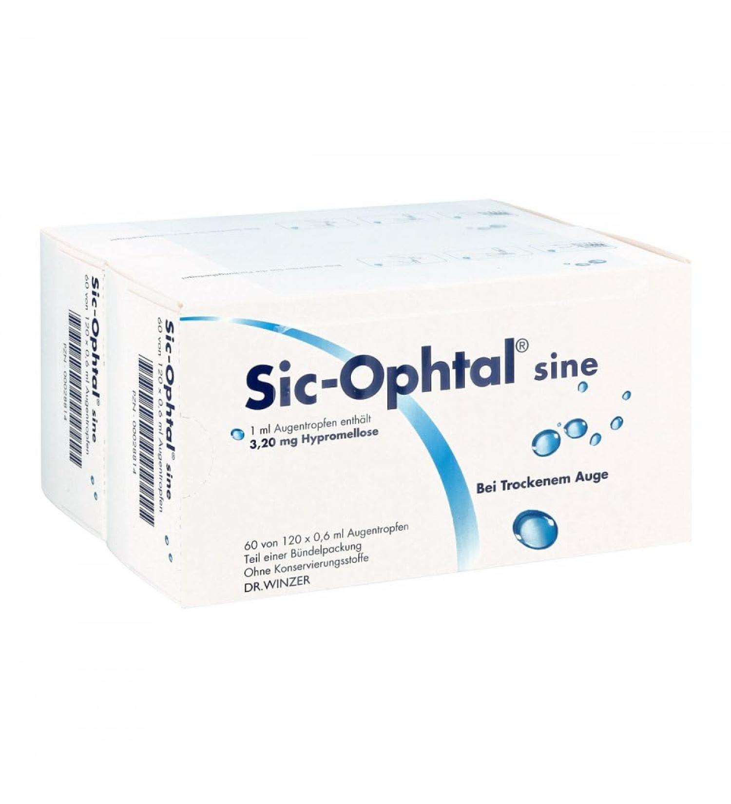 SIC OPHTAL Sine Eye Drops - 120 x 0.6 ml | Best International Shipping & Quality Care - Buy Online on GoSupps.com