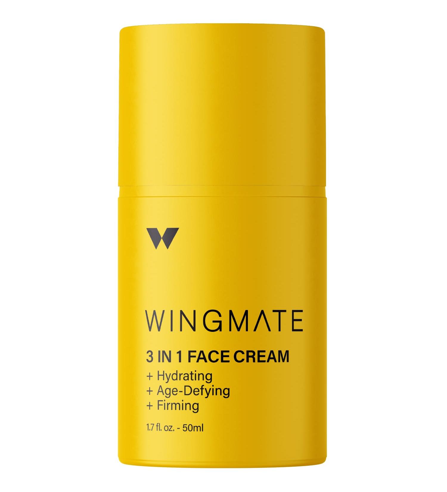 3-in-1 Men's Daily Longevity Face Cream - Hydrating Wrinkle-Reducing Firming with Sequoia Extract | Fragrance-Free | 1.7 Fl oz - International Shipping Available - Buy Online on GoSupps.com