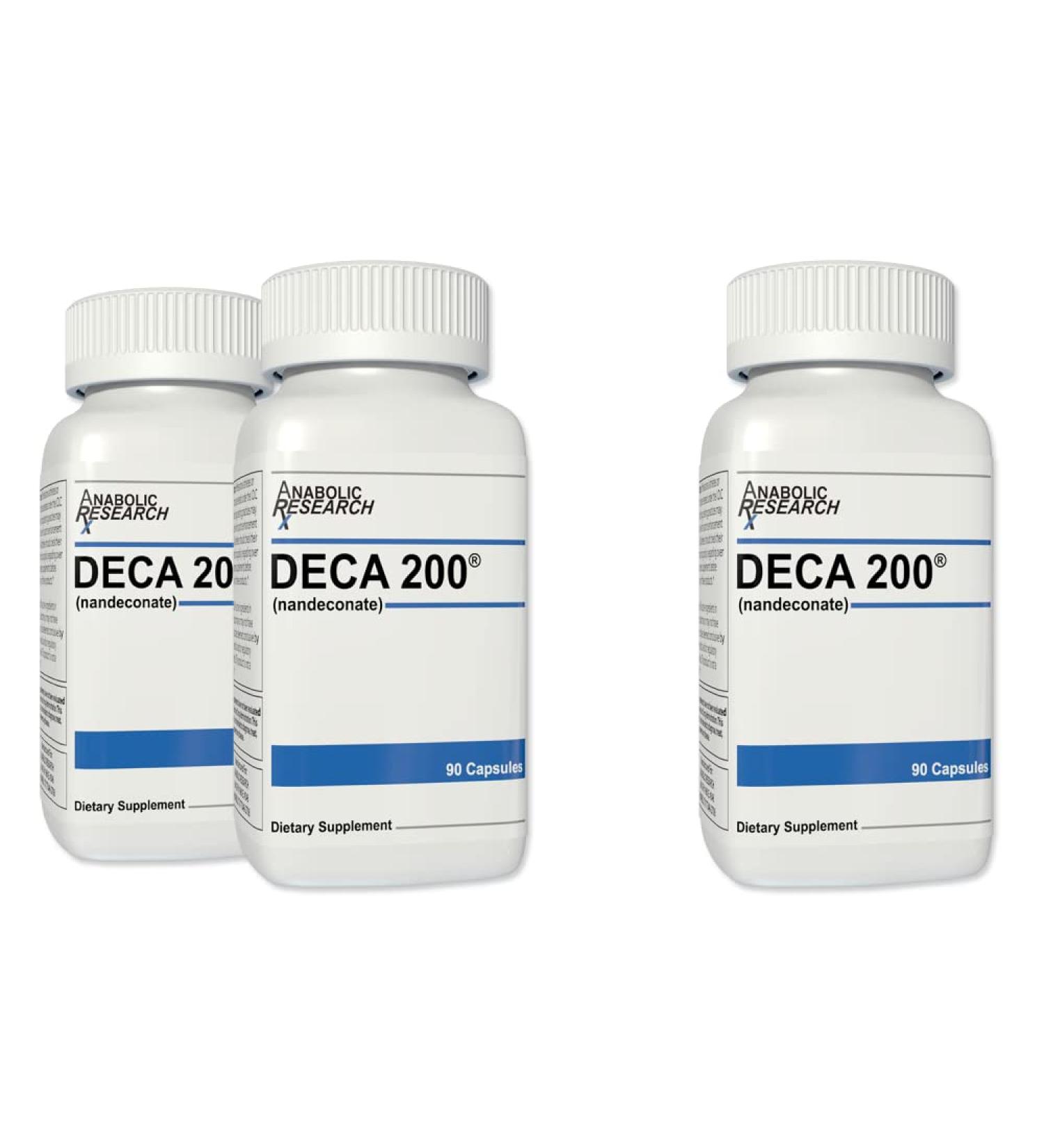 Deca 200 Capsules - Boost Strength & Size Enhance Muscle Recovery & Joint Protection - 3 Month Supply (3 Count) - International Shipping Available - Buy Online on GoSupps.com