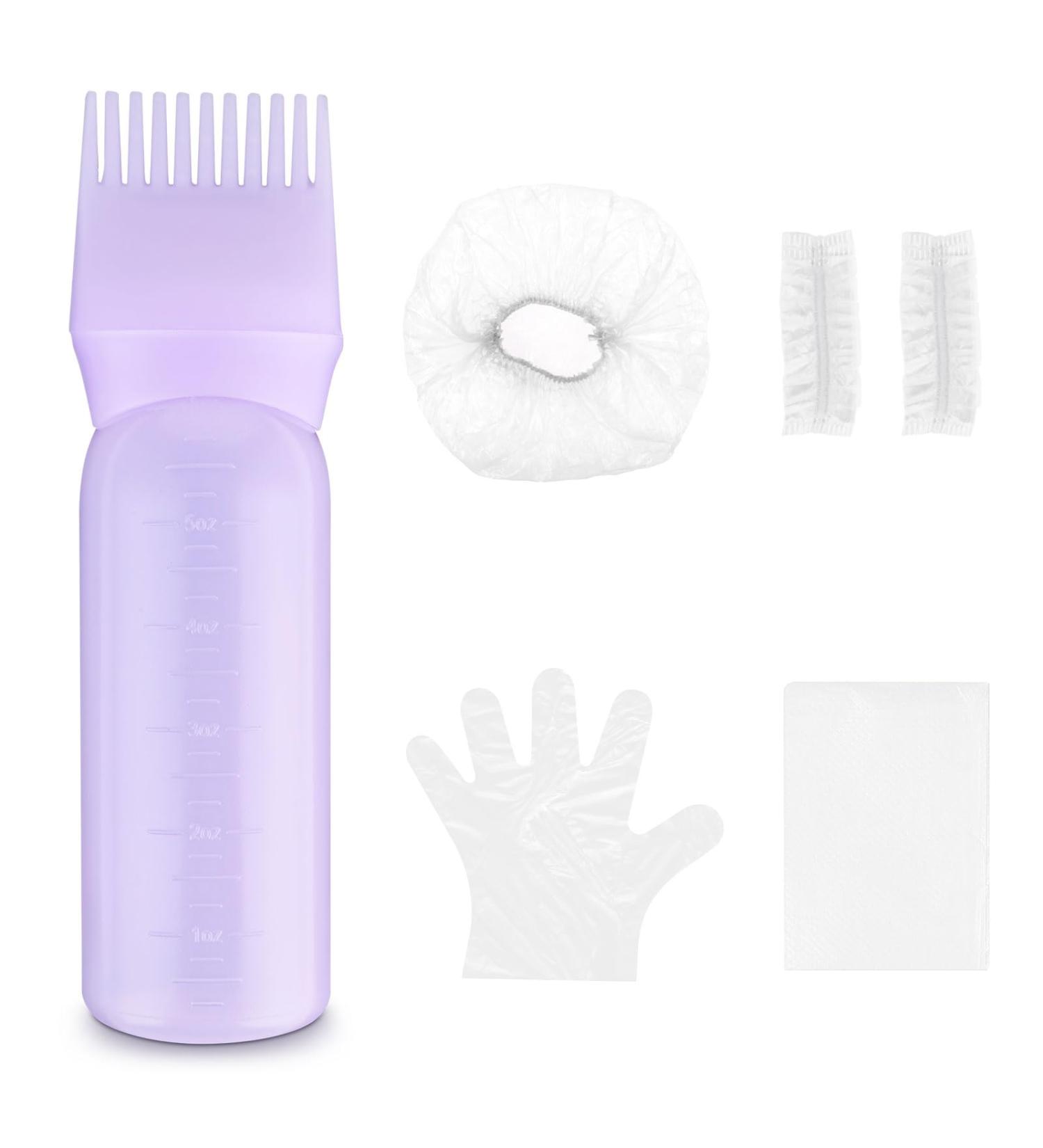 WLLHYF Root Comb Applicator Bottle Brush 6oz - Purple | Hair Dye & Scalp Treatment Styling Tool - Buy Online on GoSupps.com