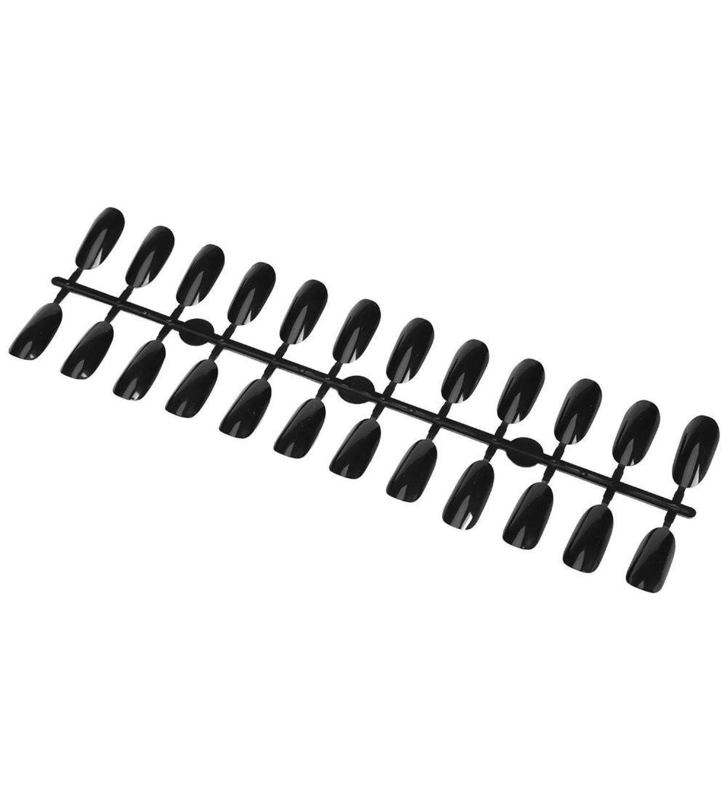 Anggrek Nail Color Display Card 240pcs - Nail Tips Polish Gel Color Palette for Nail Art & DIY Practice (Black) - Buy Online on GoSupps.com