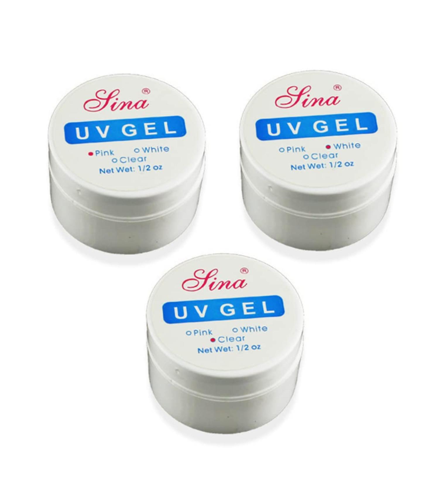 3 Colors Quick Uv Builder Gel Nail Extension Gel Nail Strengthen Uv Gel Nail Art Manicure Set Crystal Enhancement Gel For Professional Or Beginner 3PCS - Buy Online on GoSupps.com