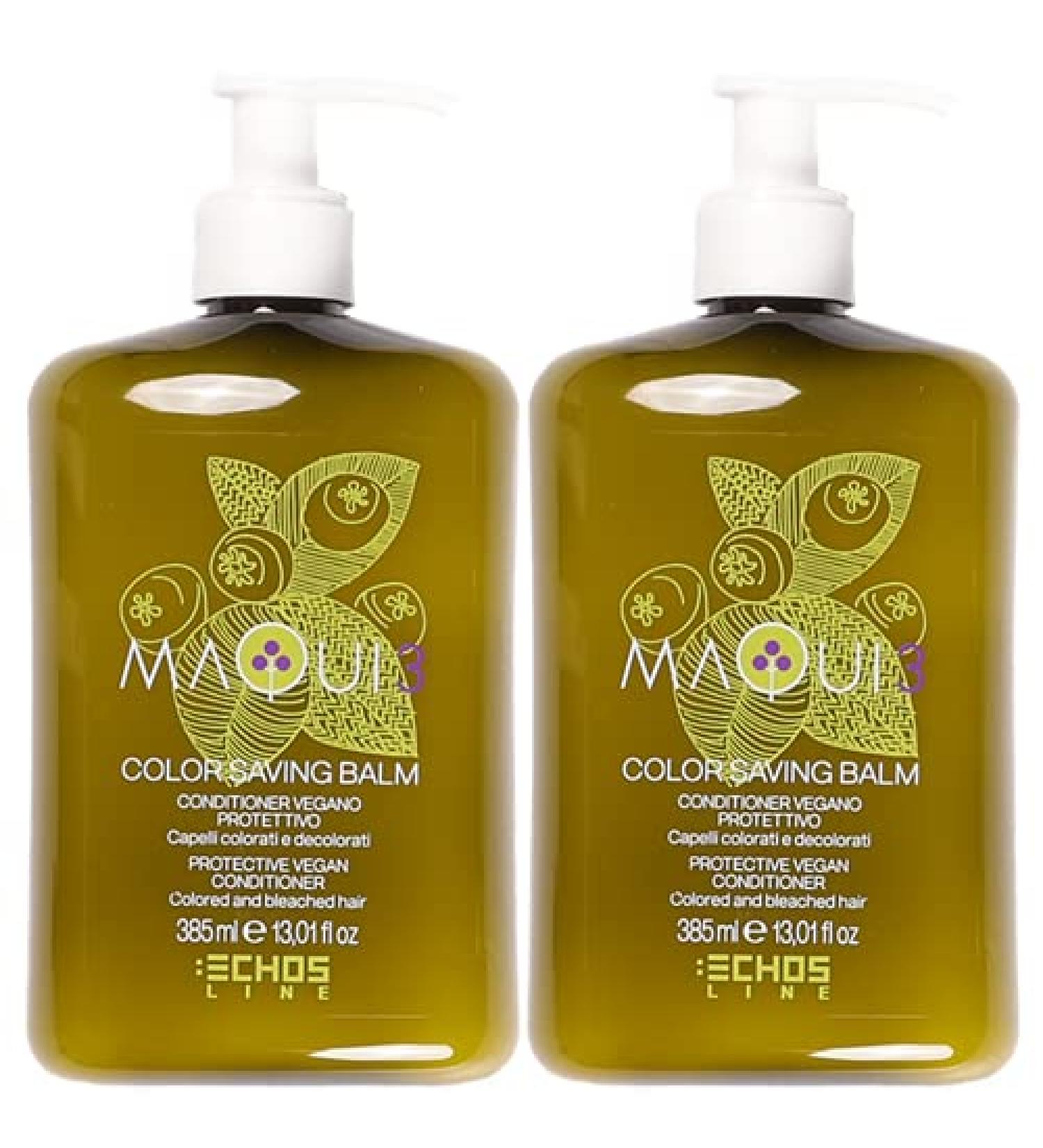 ECHOSLINE MAQUI Conditioner for colored hair Maqui 3 vegan lotion 100 with Ecocert certification 2 x 385 ml