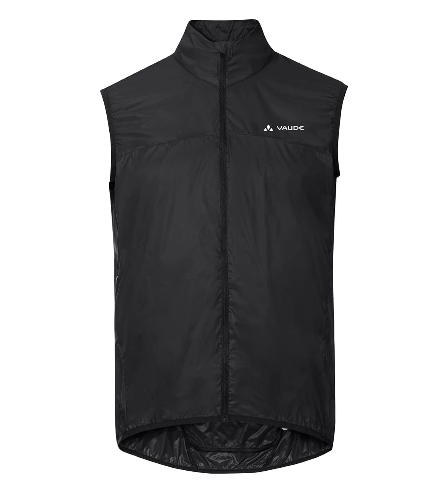 Vaude Matera Air Vest - Ultra-Light Windproof & Water-Repellent Cycling Vest for Men | Reflective Black Racing Bike Gear - Buy Online on GoSupps.com
