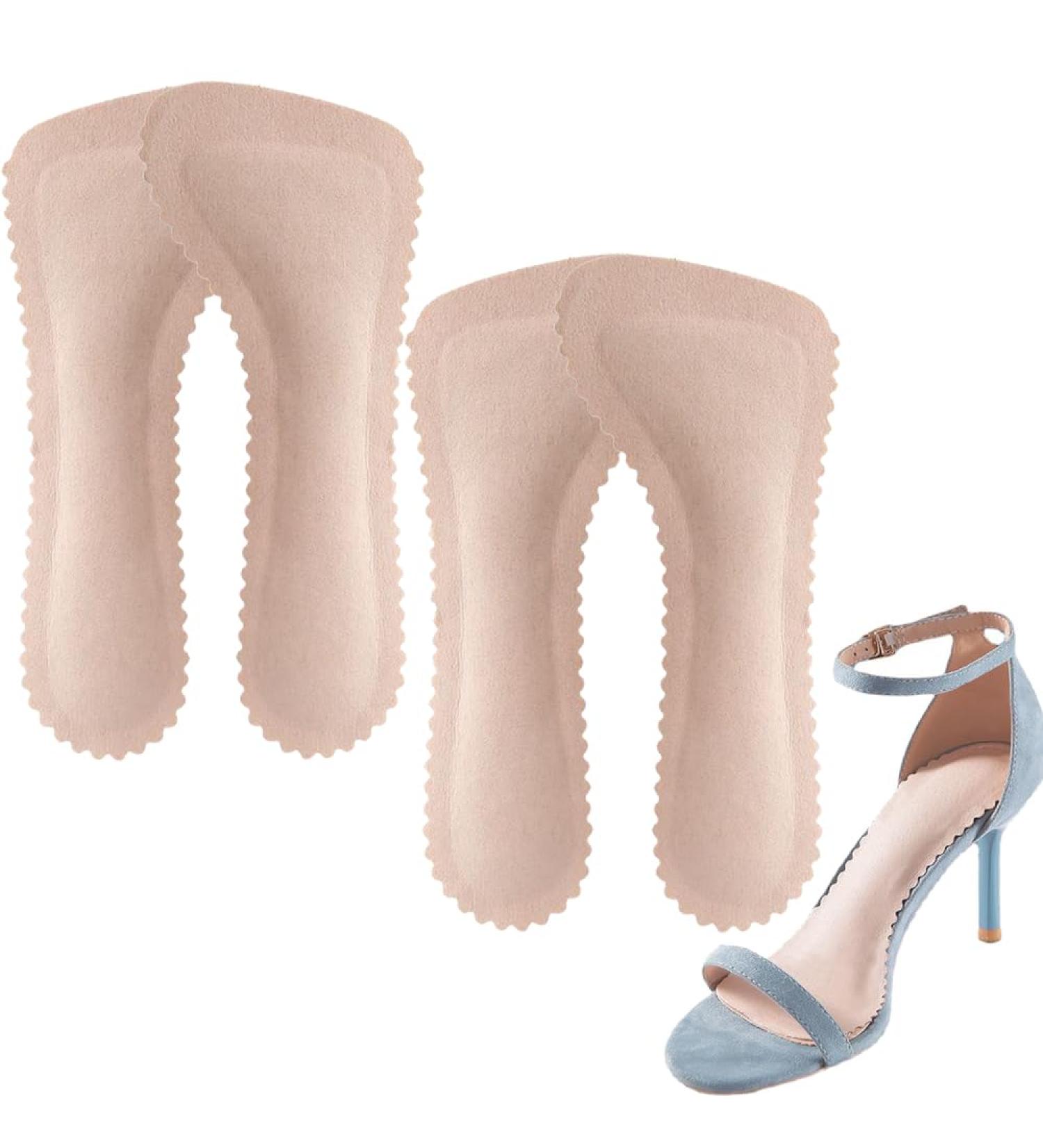 2 Pairs High Heel Inserts for Women - Adhesive Cushioning Insoles | Anti-Slip Invisible Relief for Sandals Flats & Pumps (US 5-6) - Beige - Buy Online on GoSupps.com
