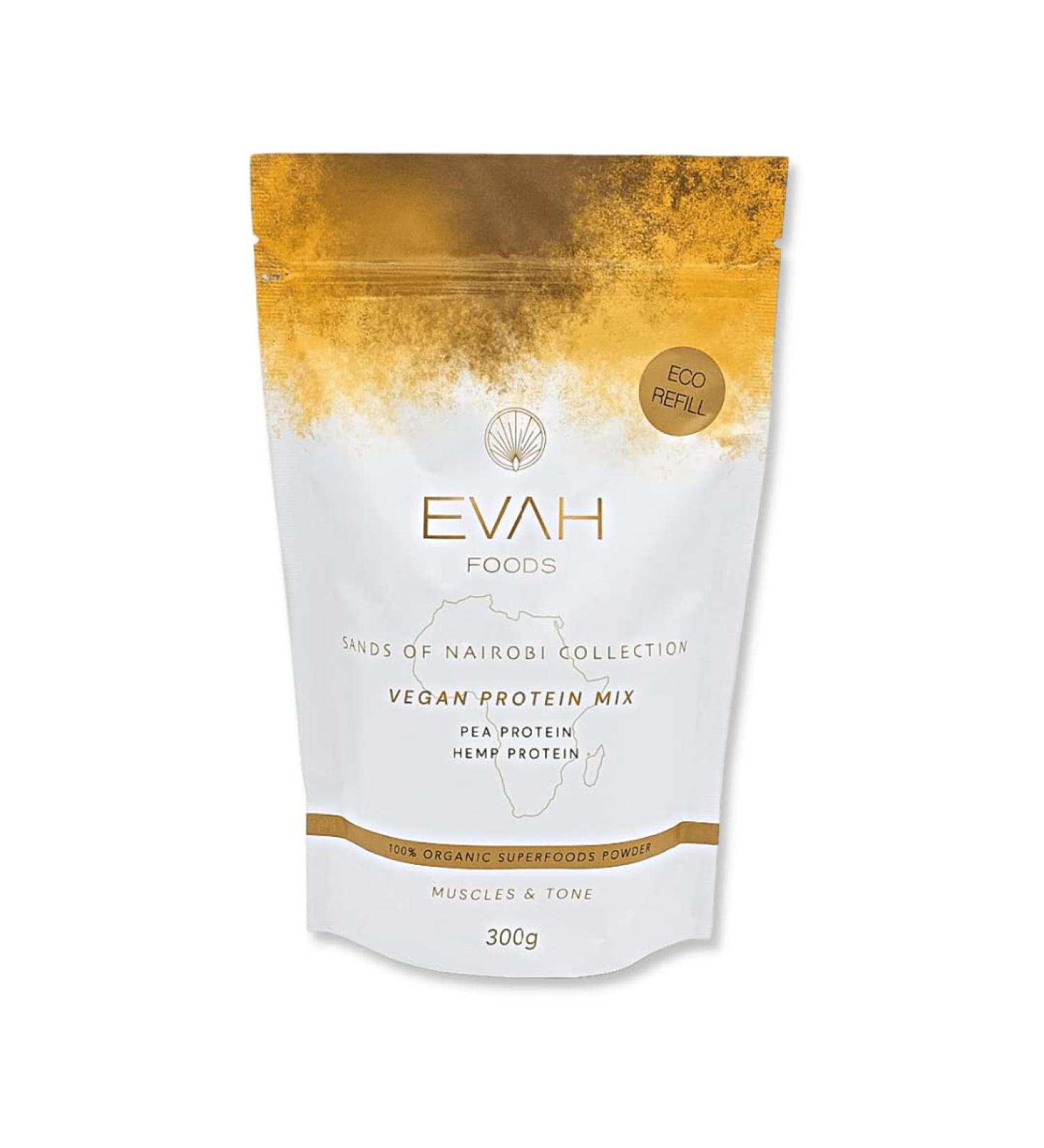  EVAH EVAH Foods | Vegan Hemp and Pea Protein | Superfood Powder 300g | 100% Organic | Energy and Training - Buy Online on GoSupps.com