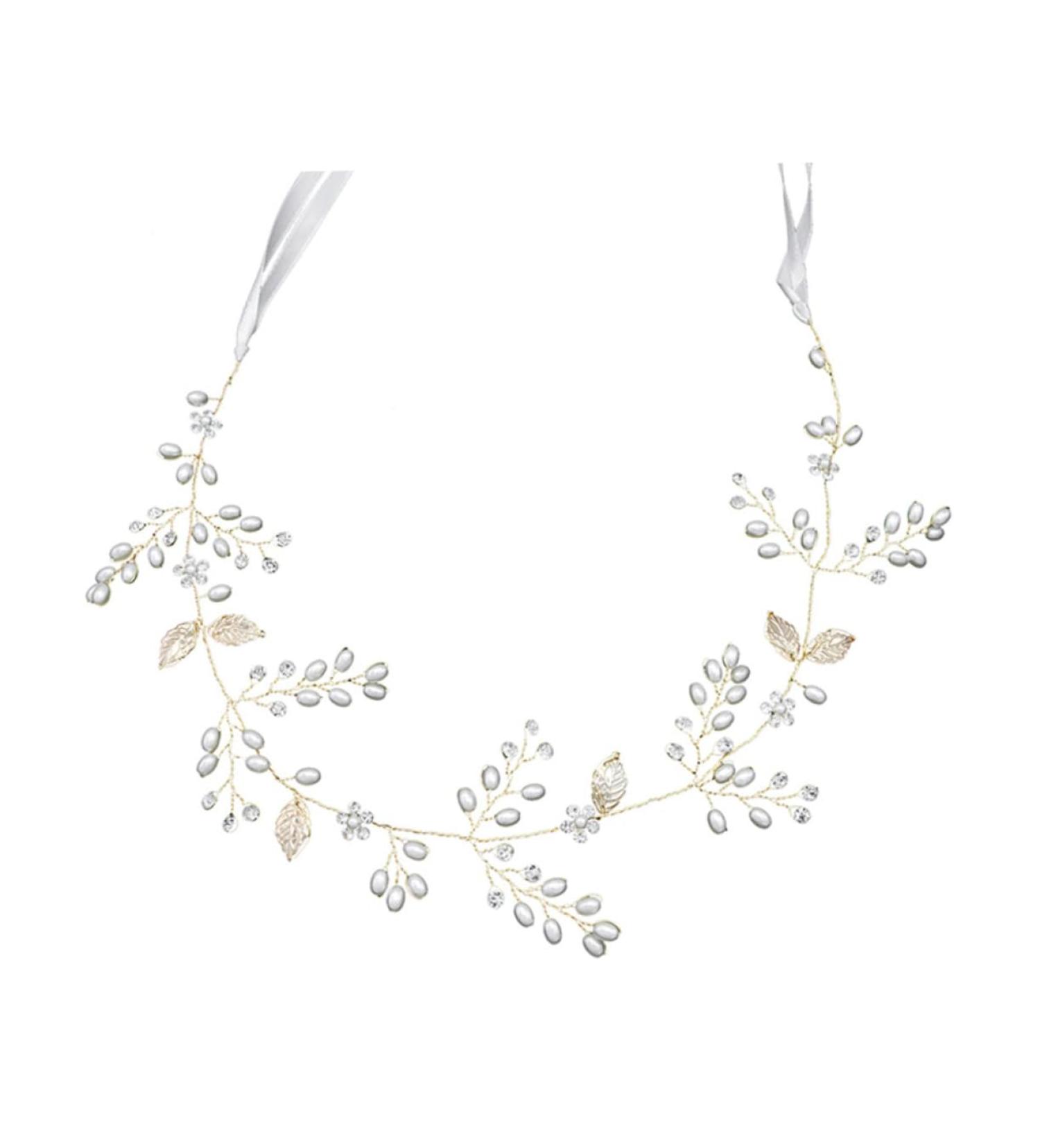 FRCOLOR 1pc Headband Bride Hair Bride Headdress Bride Shiny Headdress Pearl Headdress Fashion Bride Headwear Fashion Headdress Wedding Accessory Wedding Shiny Headdress Alloy - Buy Online on GoSupps.com