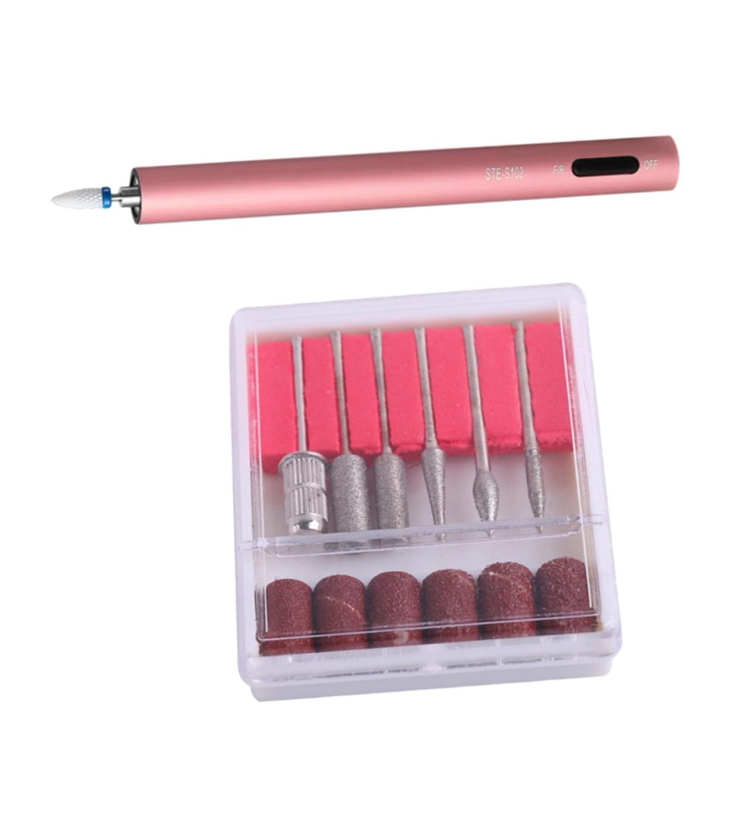 DRESSOOS sanding rings nail manicure sanding bands grinding head polisher sanding bands for nail drill professional sanding bands nail sanding bands manicure tool mini electric file 16.2 1.6cm Rosy Golden - Buy Online on GoSupps.com