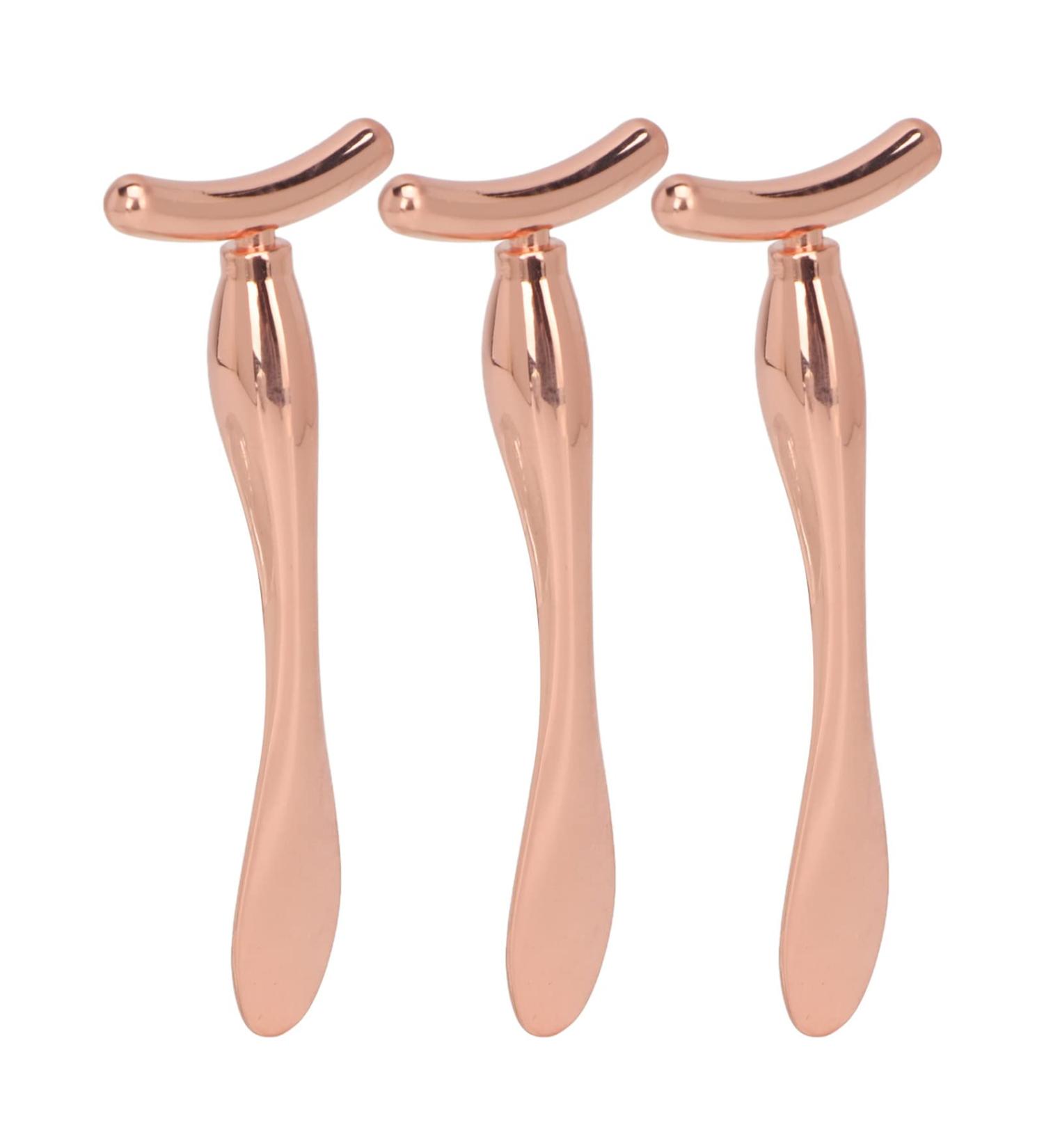 ZJchao Set of 3 metal eye cream applicators to reduce puffiness and wrinkles for girls and women - Buy Online on GoSupps.com