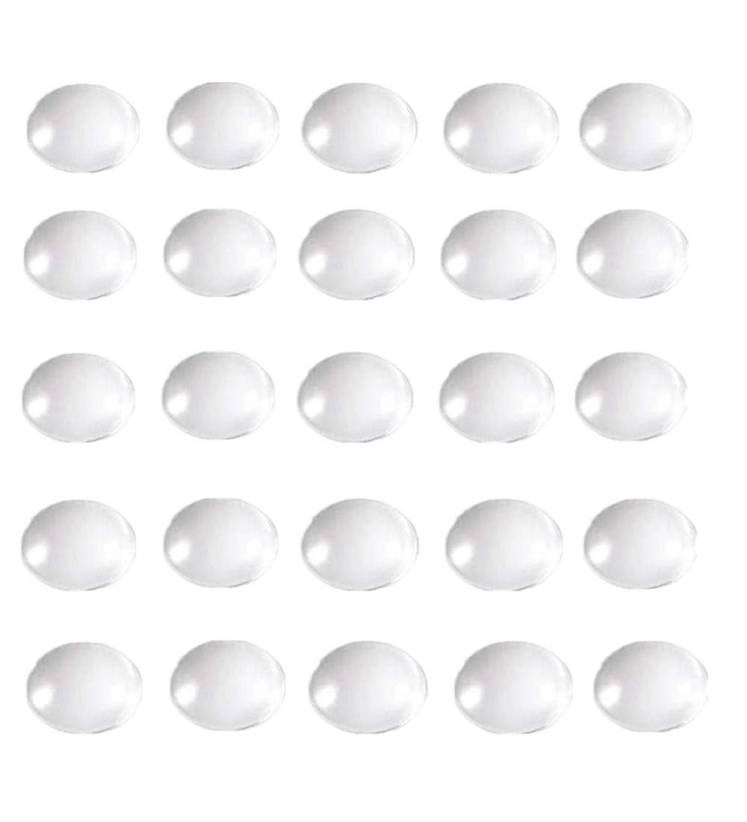 100 Pieces 16mm Clear Round Glass Cabochon Dome Tiles for DIY Jewelry Making - Buy Online on GoSupps.com