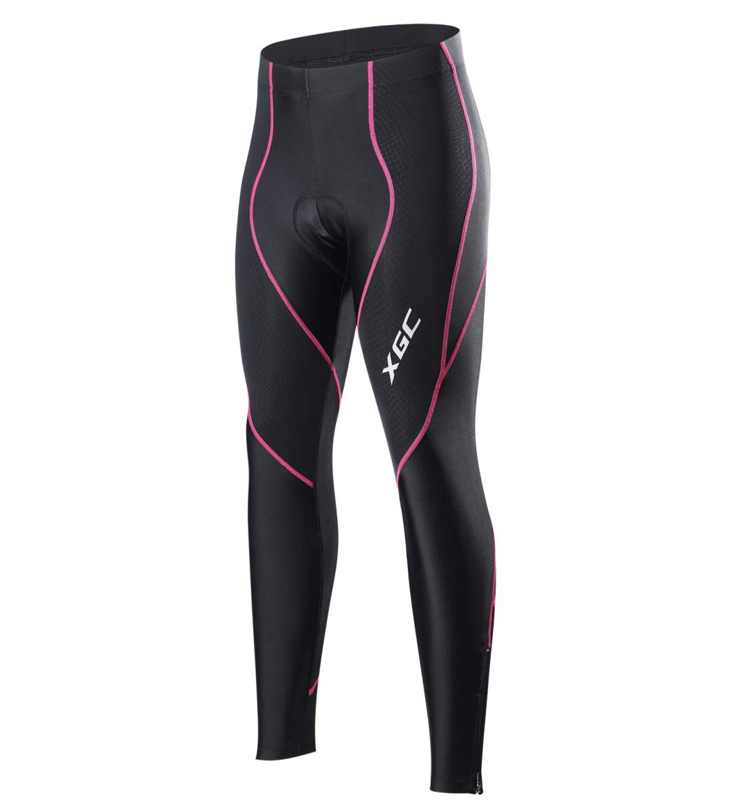 Buy XGC Women's Long Bicycle Pants - High Elasticity Breathable 4D Sponge Padding for Comfort | International Shipping Available - Buy Online on GoSupps.com