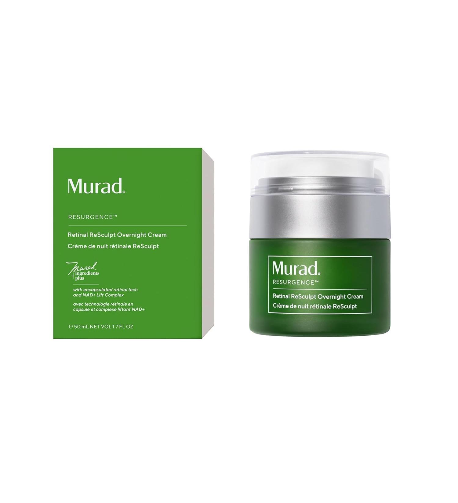 Murad Retinal ReSculpt Overnight Cream Anti-Aging Face & Neck Cream with Encapsulated Retinal & NAD+ Firms Lifts & Hydrates Skin 1.7 Fl Oz - Buy Online on GoSupps.com
