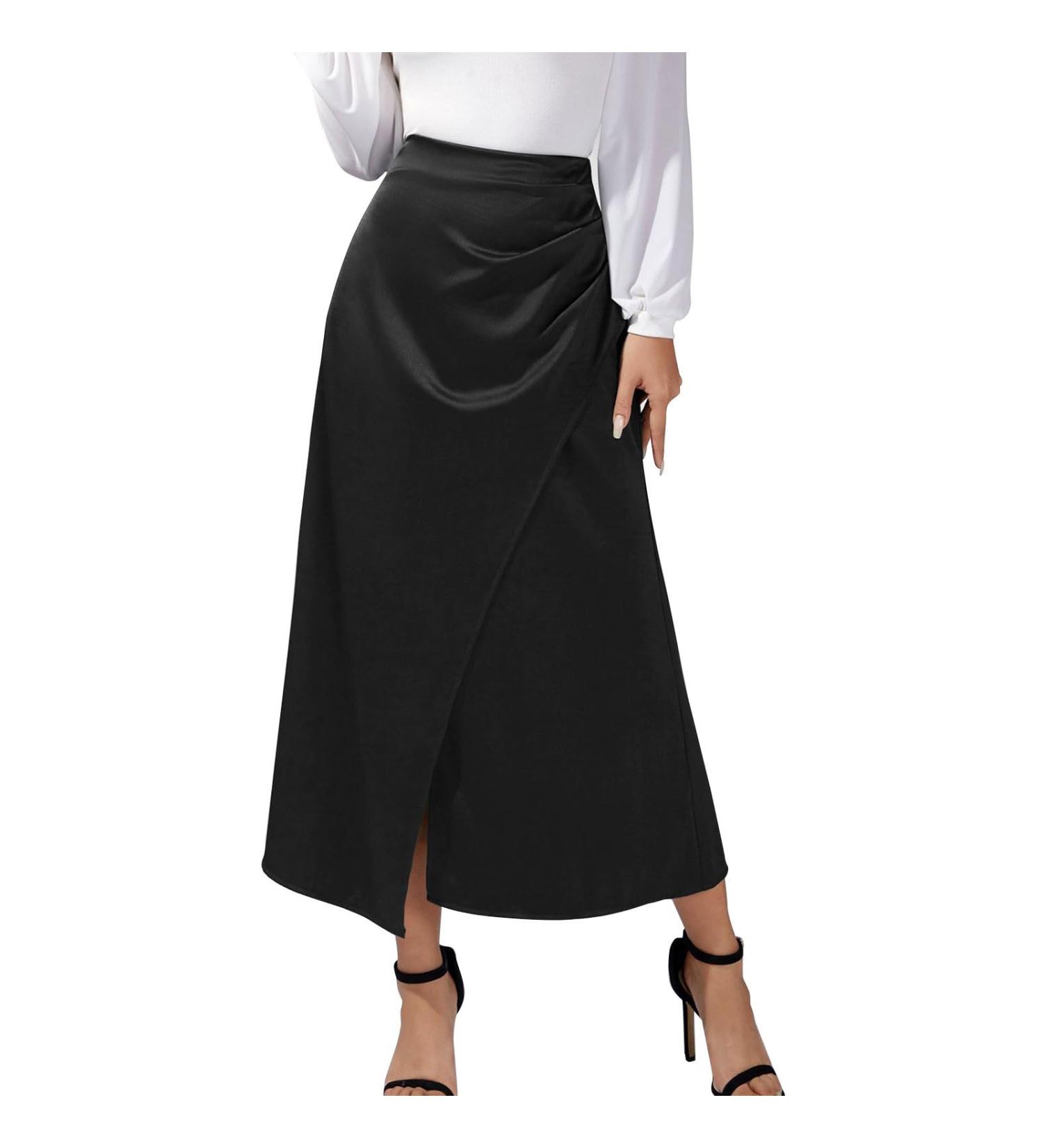Flower Pattern Chiffon Mini Skirt - Short Beach Dress with Petticoat Extension | Casual Black Swing Skirt for International Shipping - Buy Online on GoSupps.com