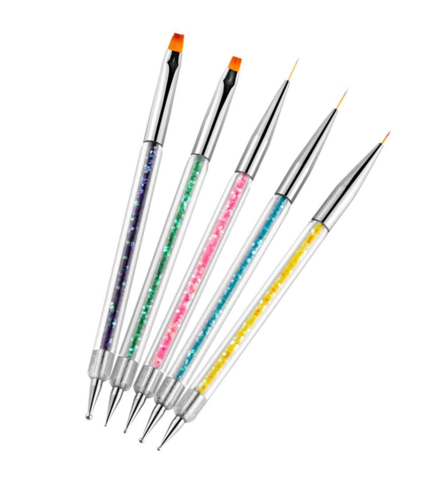 Minkissy 5 in 1 Rhinestone Picker Tool - Nail Art Drilling Pin & Brush for Perfect Nail Painting and Manicure - Buy Online on GoSupps.com