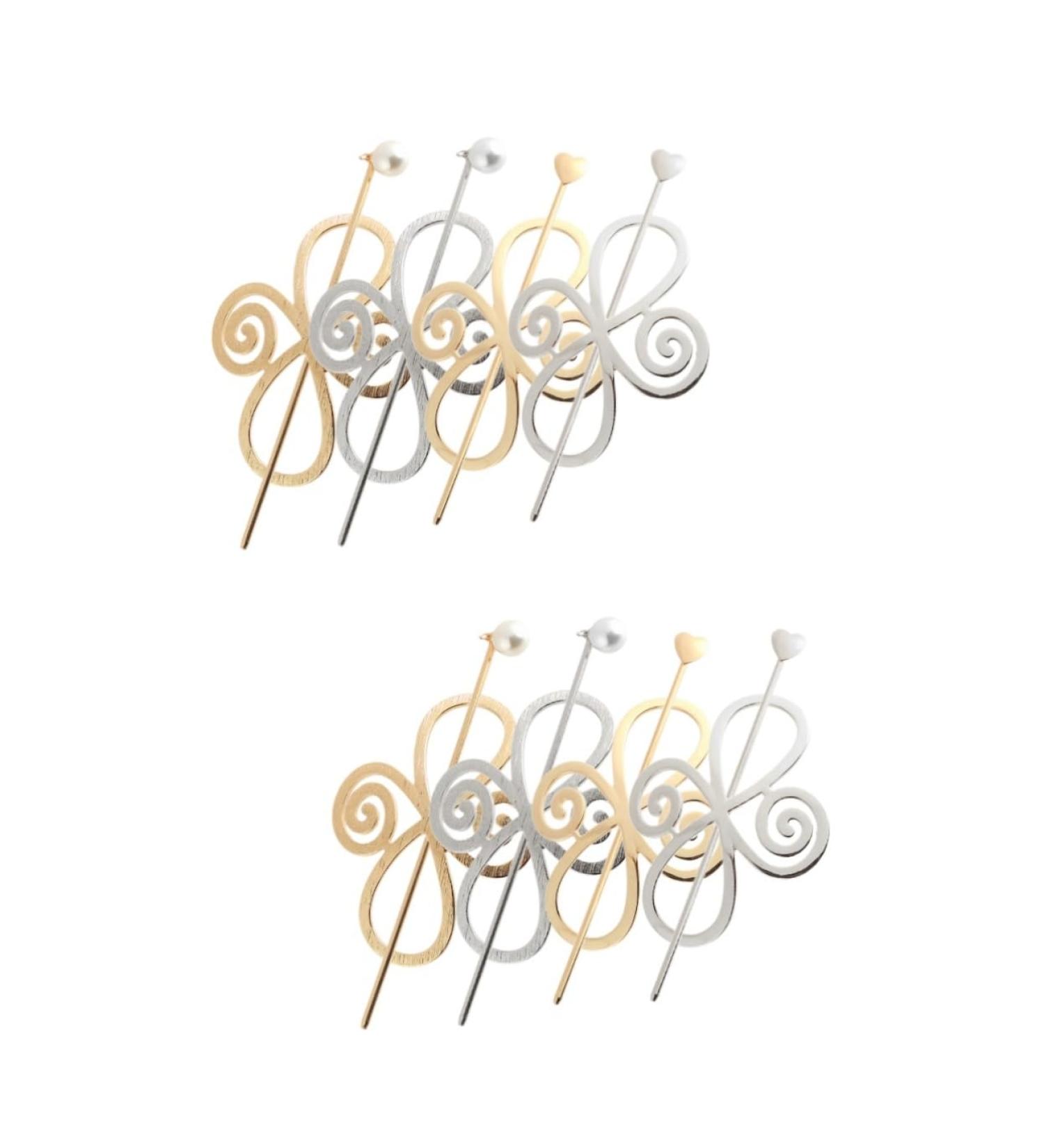 Beaupretty 8 Sets Hairpin hair barrettes metal hair clips for women tiaras for girls womens hair accessories hair accessories for girls clips for hair bun clips cage clamp alloy modeling Miss - Buy Online on GoSupps.com