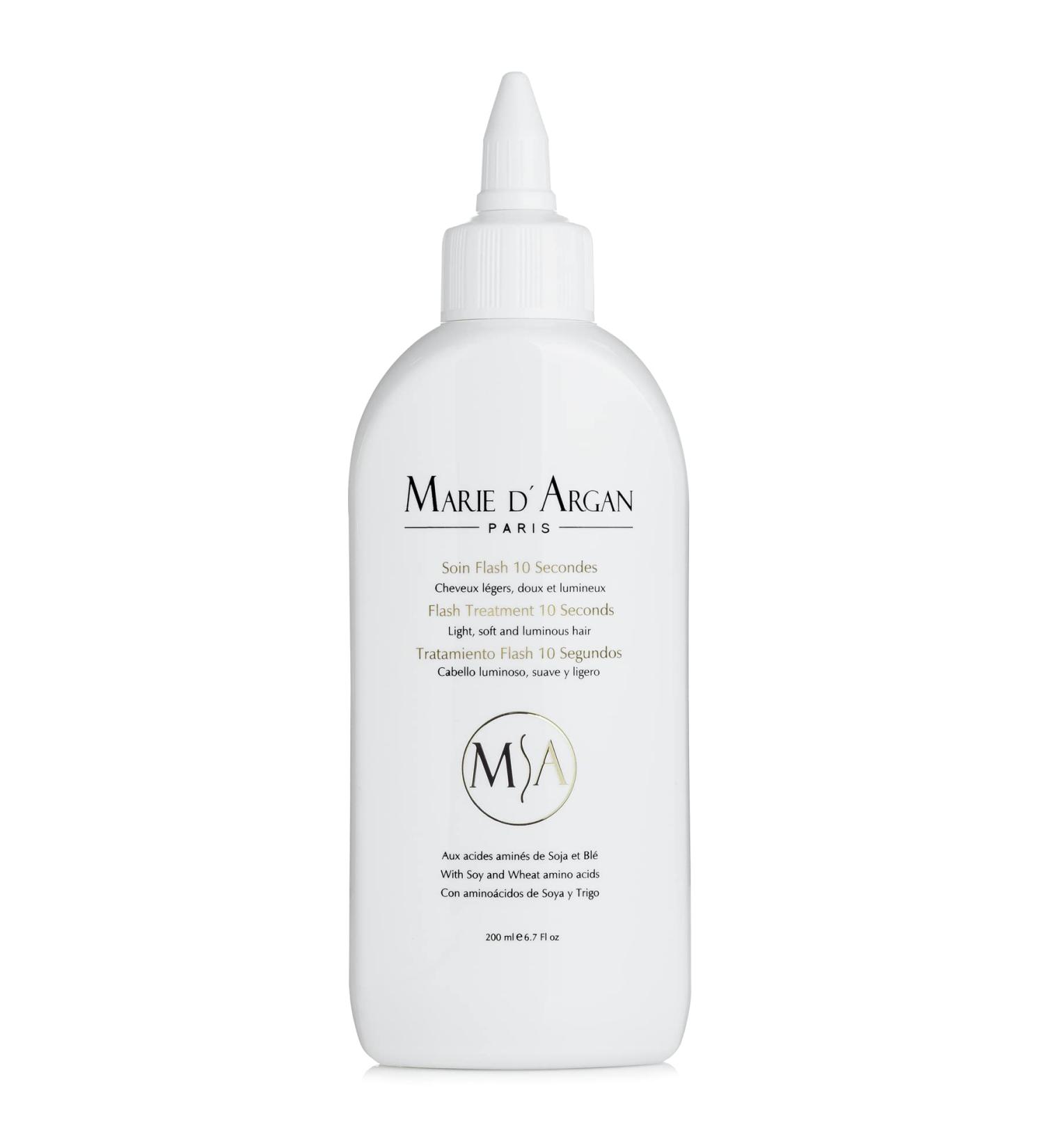 Marie d'Argan Professional Flash Fluid Hair Treatment 200ml - Vegan Instant Ultra Luminous & Soft Hair | Advanced Technology - Buy Online on GoSupps.com