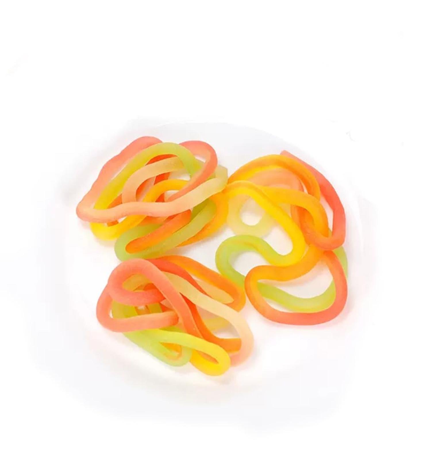 Long Fruit Juice Gummies Colored Rope Soft Sweets Children's Day Gift Fun Retro Snack (240g/8.4oz) - Buy Online on GoSupps.com
