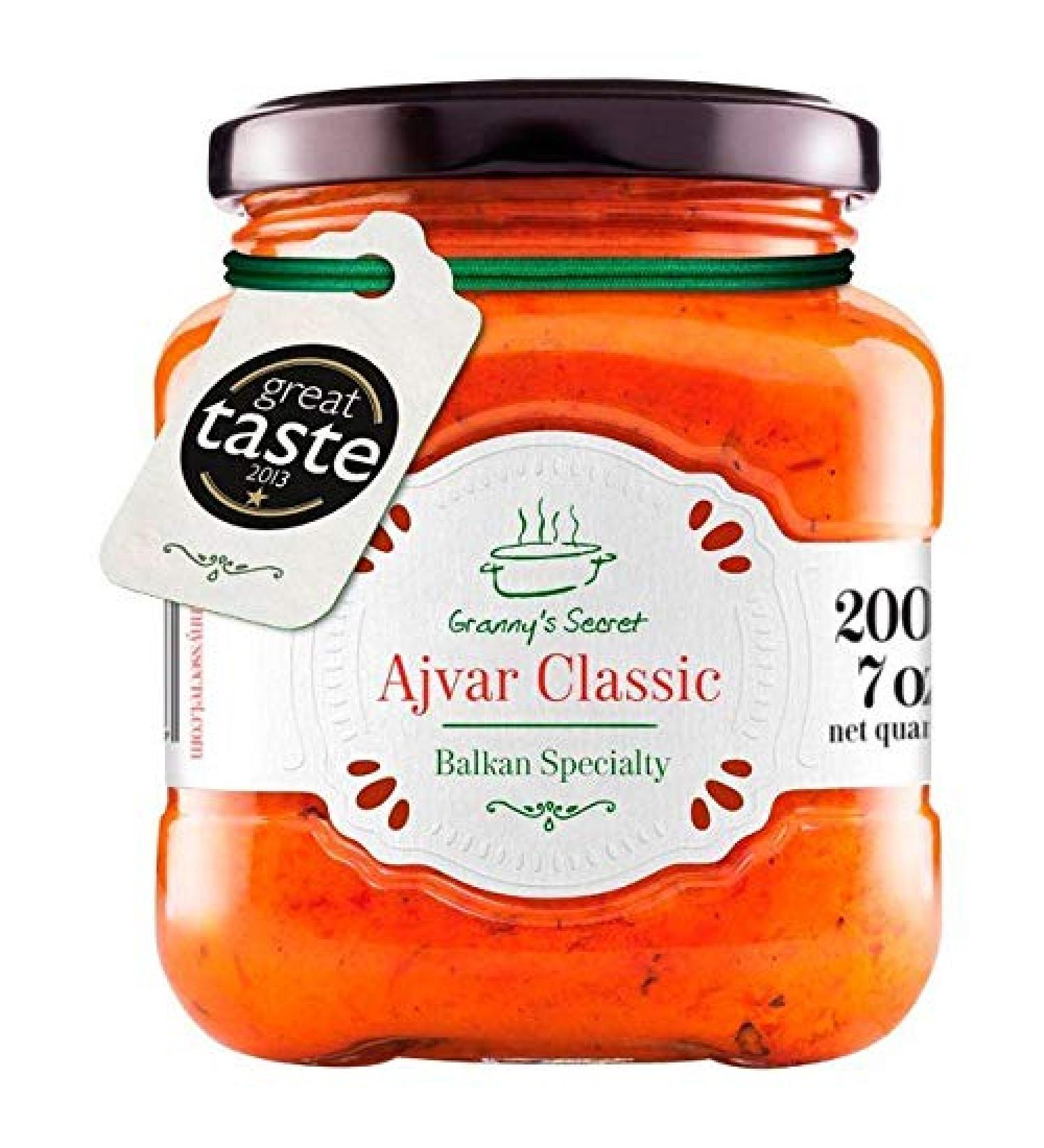 Granny's Secret Ajvar Mild Roasted Red Pepper Spread 200g