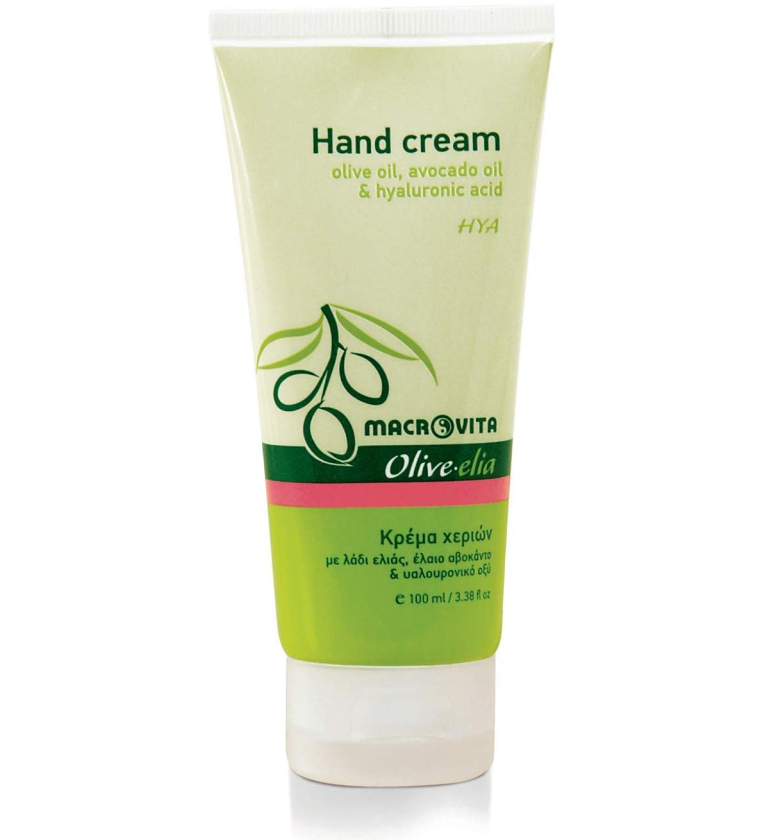 Olivelia - Hand cream with olive oil avocado cream and hyaluronic acid 100 ml