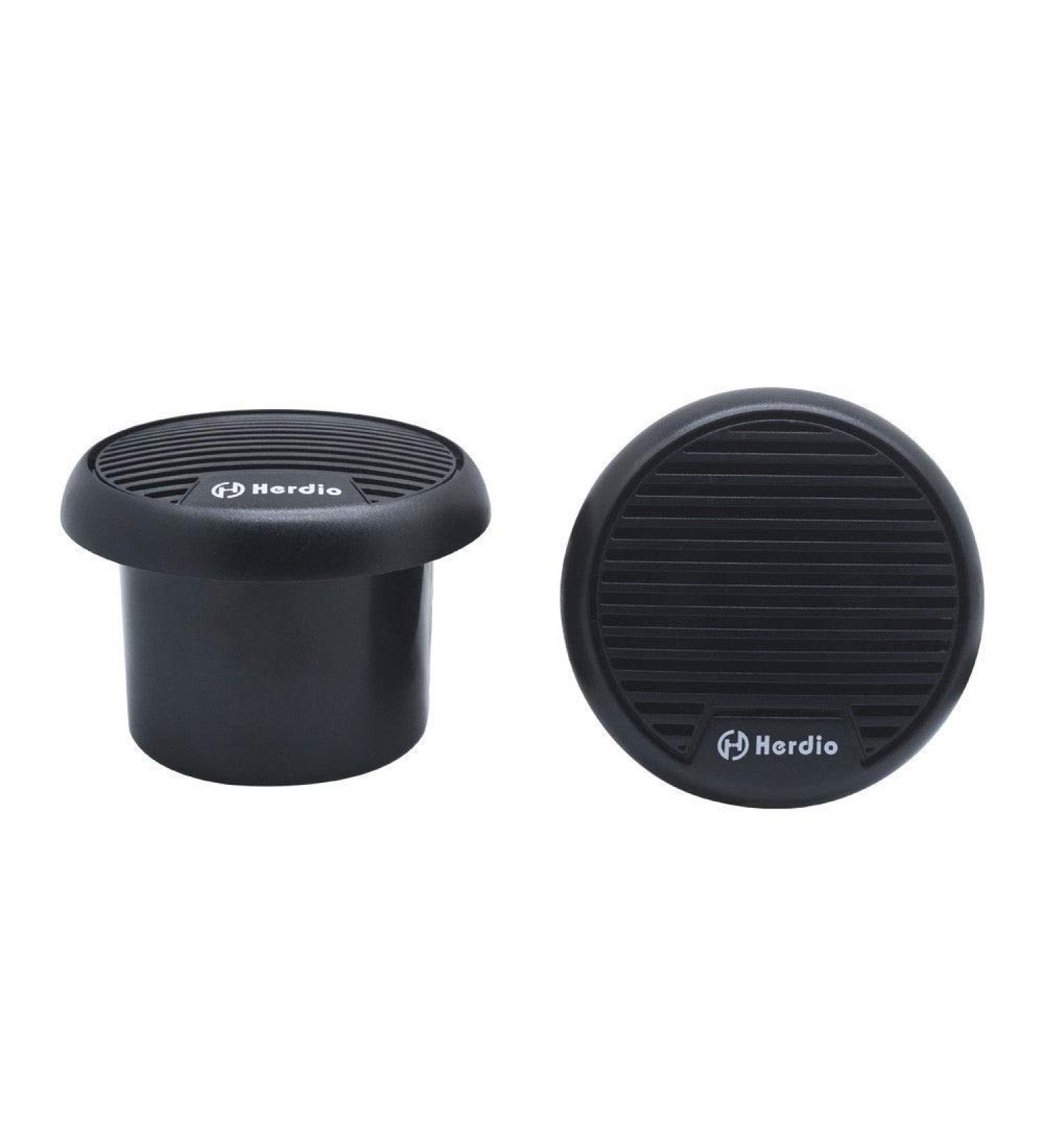 Herdio 3 Waterproof Marine Speakers - 2-Way Full Range Stereo System, 140W MAX Power (Pair) | Motorcycle, Boat, UTV, ATV, Golf Cart Speaker for Powersports & Spa - Black - Buy Online on GoSupps.com