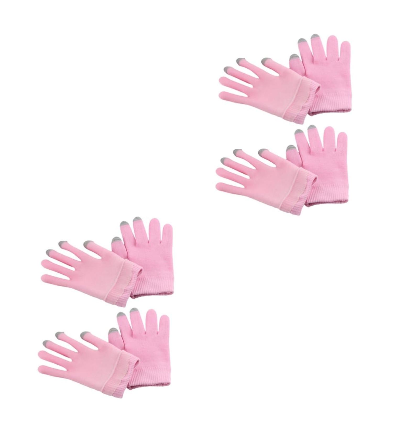 Healeved 4 Pairs Moisturizing Gloves Essential Oil Mittens Hands Spa Moisturizing Cover Moisturizing Sleeping Gloves Women Gel Gloves Gloves Pink Spandex Care Lotion Miss - Buy Online on GoSupps.com