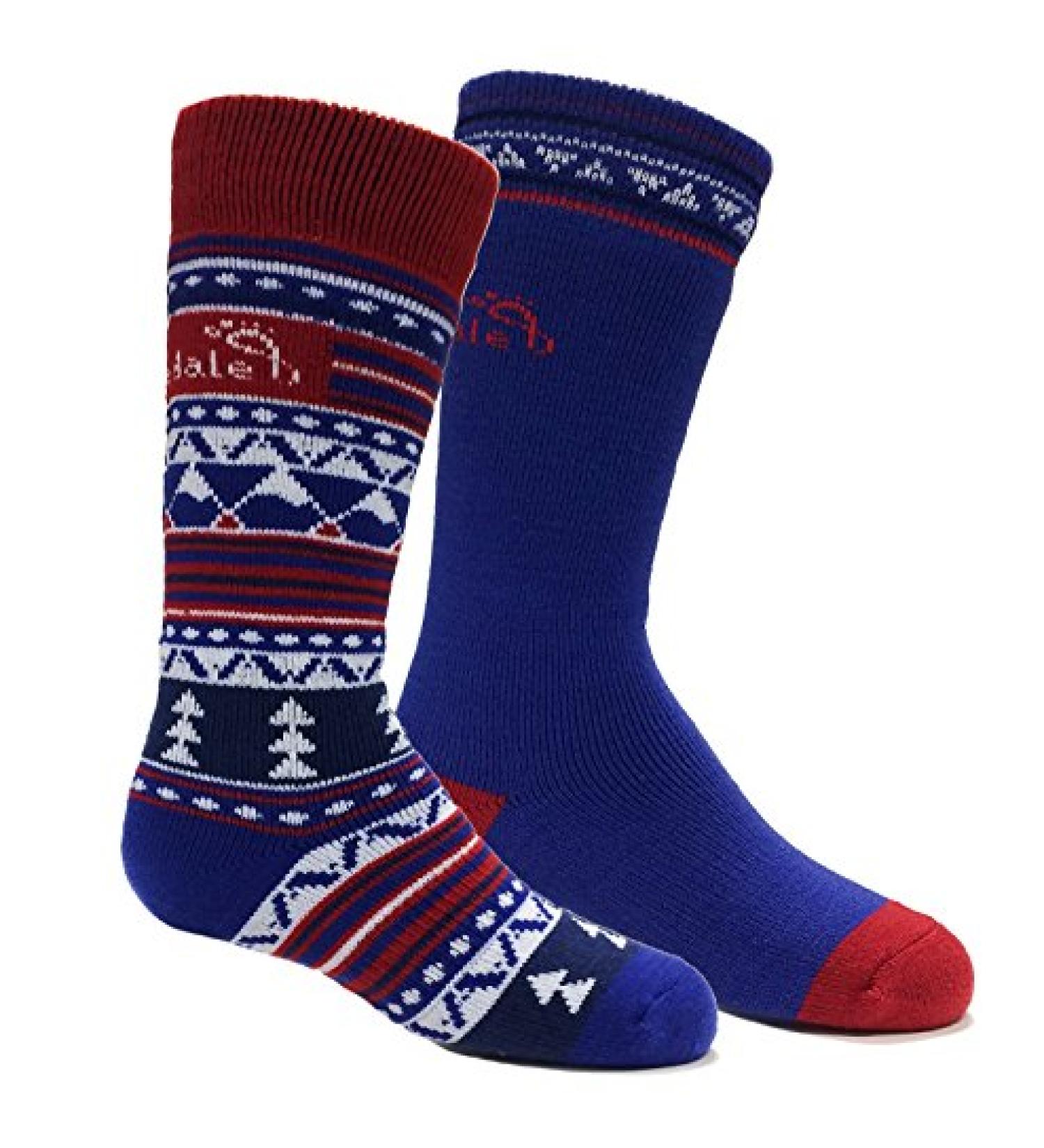 Bridgedale Kid's Merino Ski Socks (2 Pack) - Small Royal/Red - Buy Online on GoSupps.com